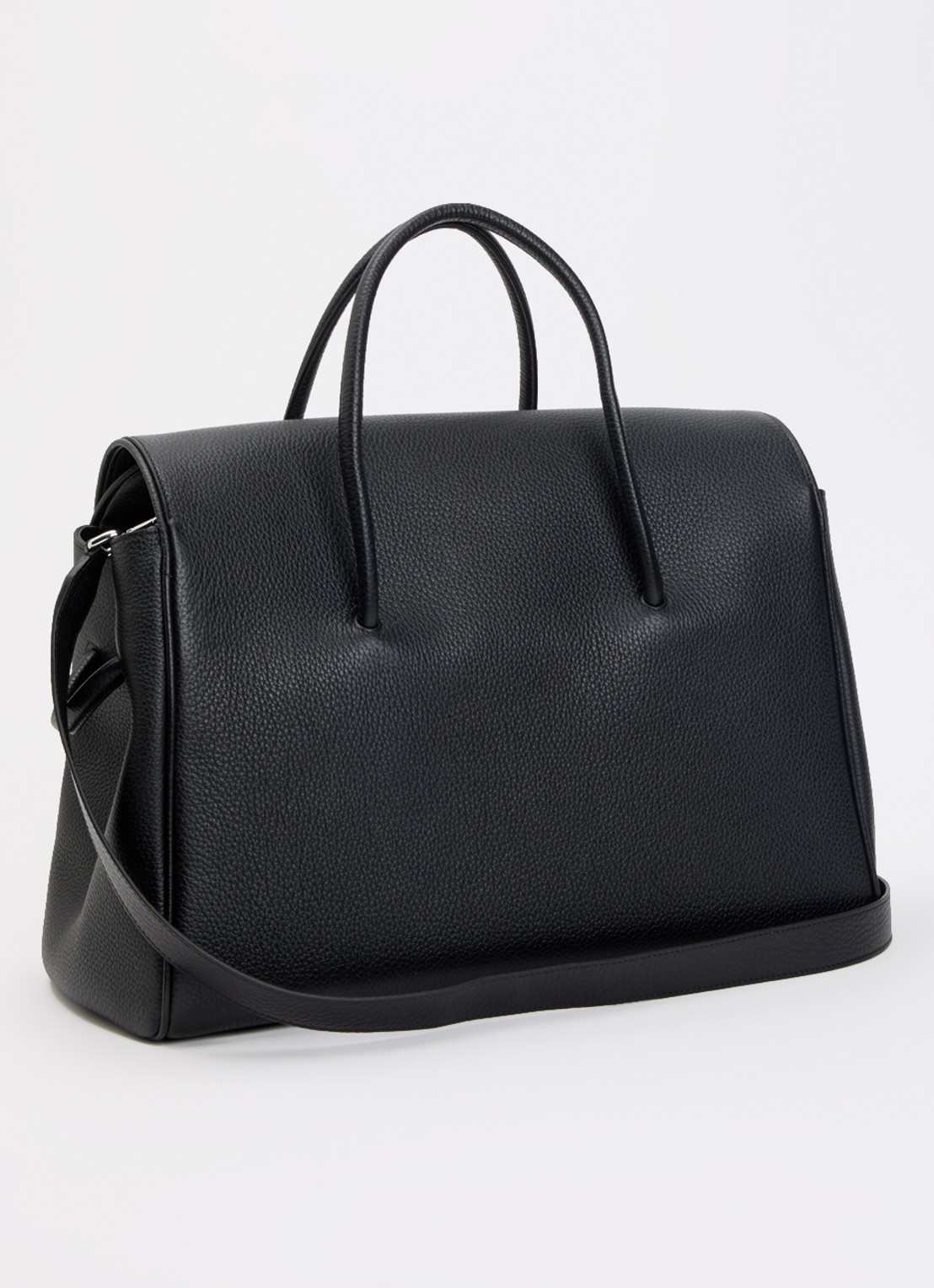 Jacquemus Le Cabas handtas van kalfsleer met afneembare schouderriem - achterkant 6 zwart