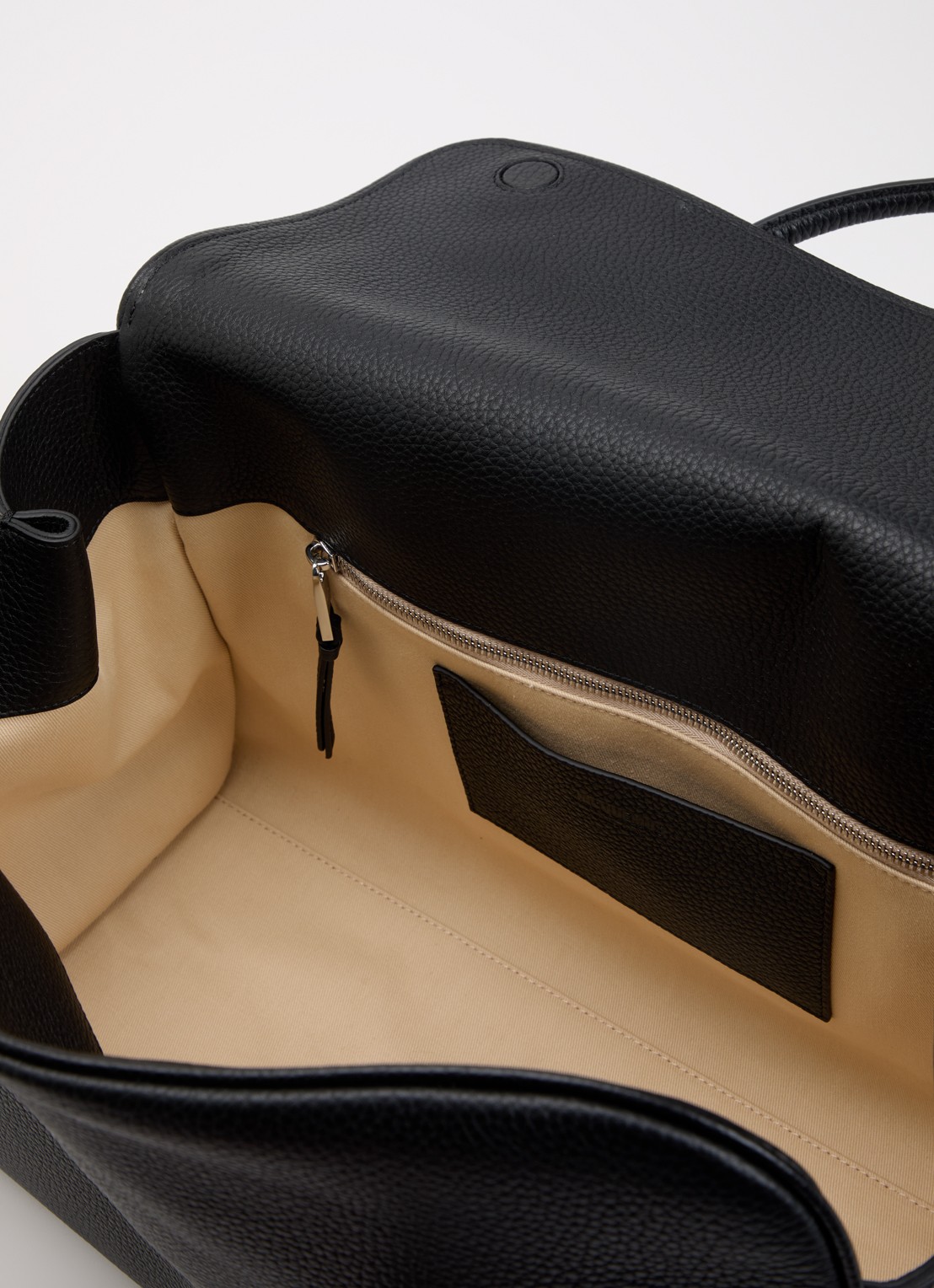Jacquemus Le Cabas handtas van kalfsleer met afneembare schouderriem - detail 2 zwart