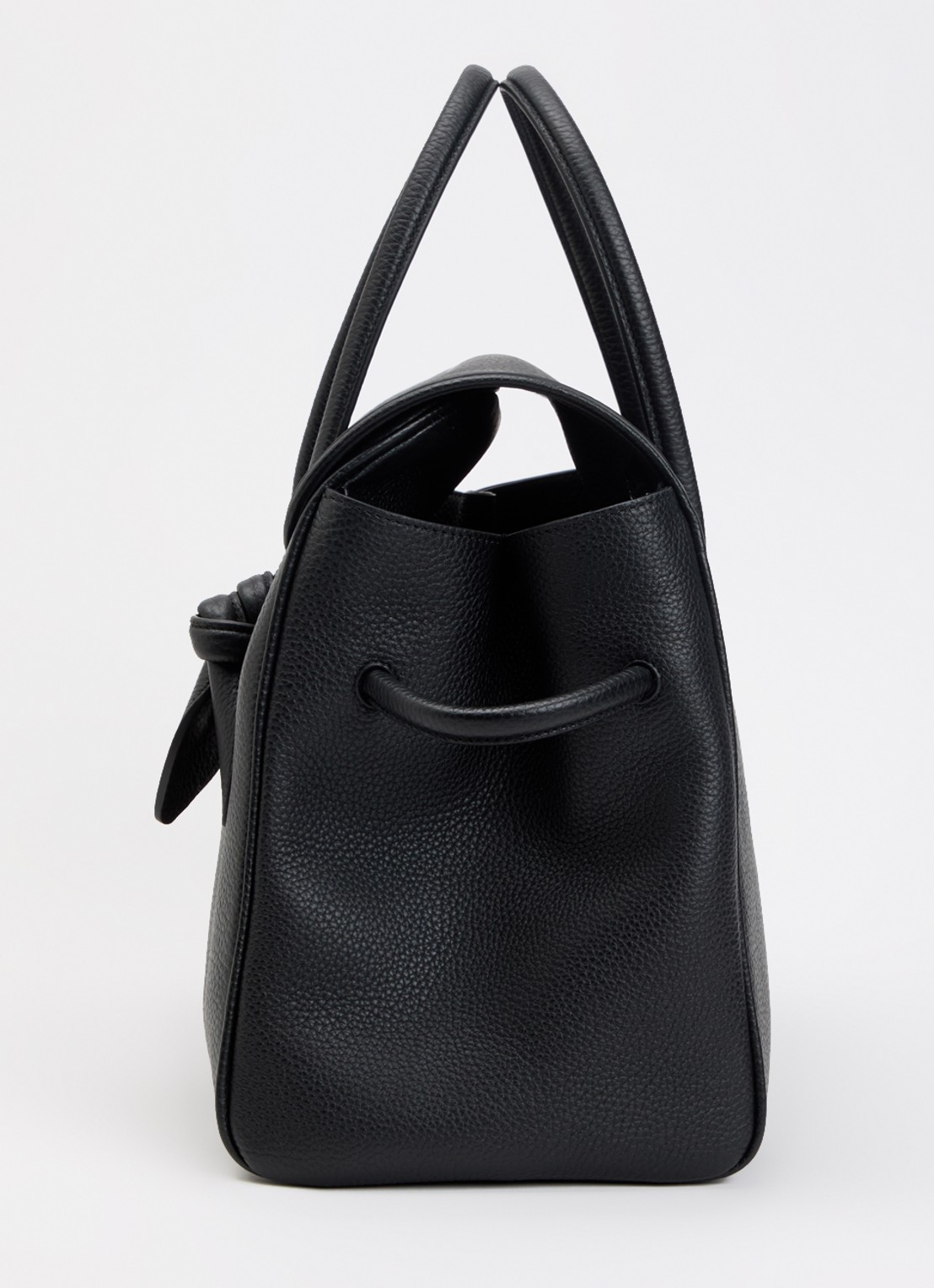Jacquemus Le Cabas handtas van kalfsleer met afneembare schouderriem - detail 3 zwart
