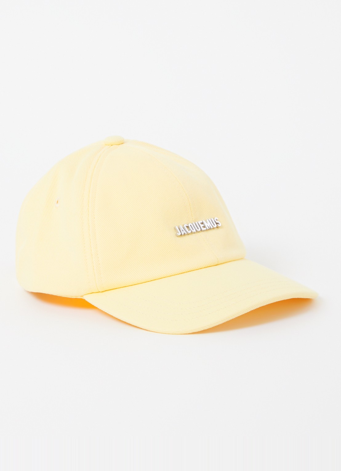 Jacquemus Le Casquette Gadjo pet met logo - voorkant 2 geel