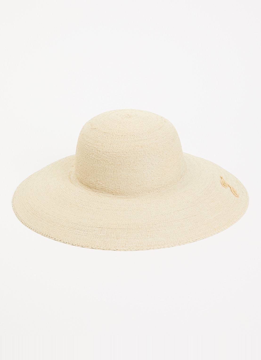Jacquemus Le Chapeau hoed van stro - voorkant 2 naturel