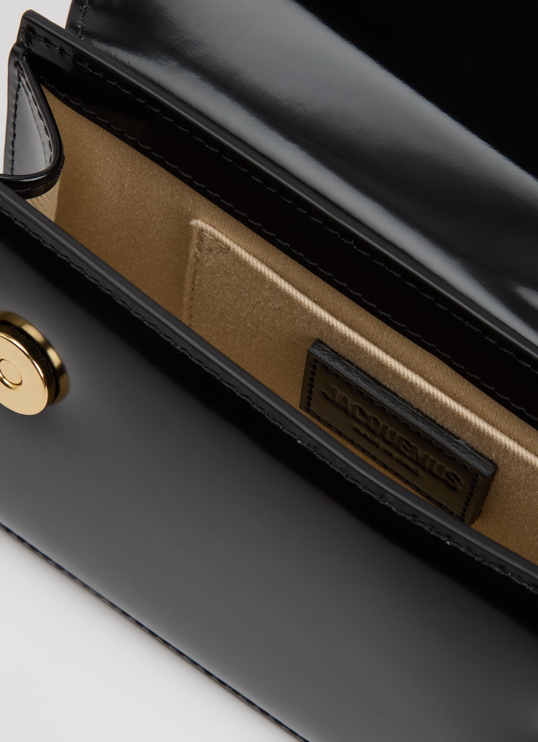 Jacquemus Le Chiquito Long handtas van kalfsleer met gespdetail - detail 5 zwart