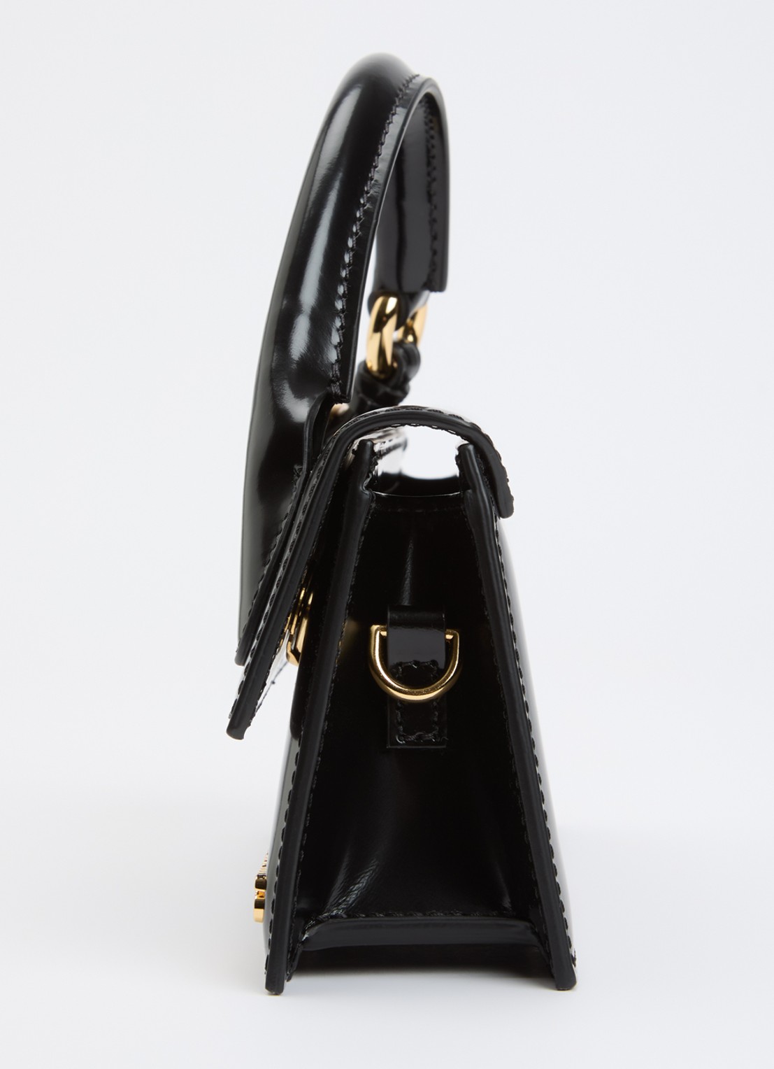 Jacquemus Le Chiquito Long handtas van kalfsleer met gespdetail - detail 6 zwart