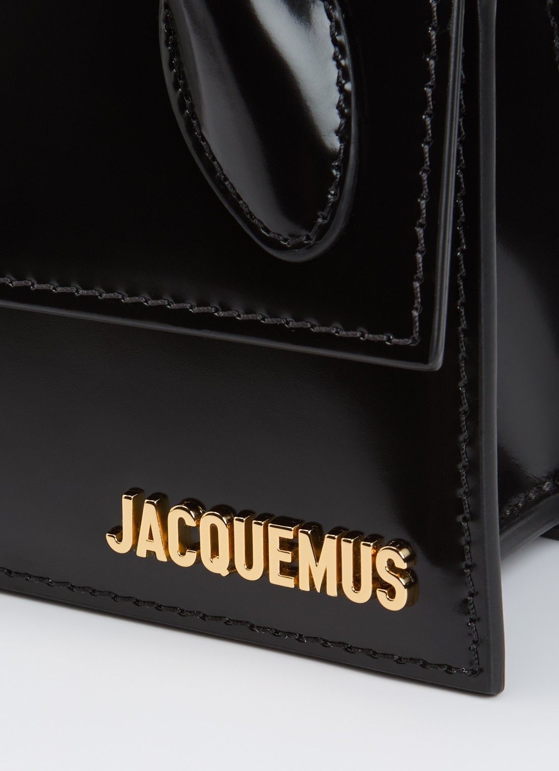 Jacquemus Le Chiquito Long handtas van kalfsleer met gespdetail - detail 7 zwart