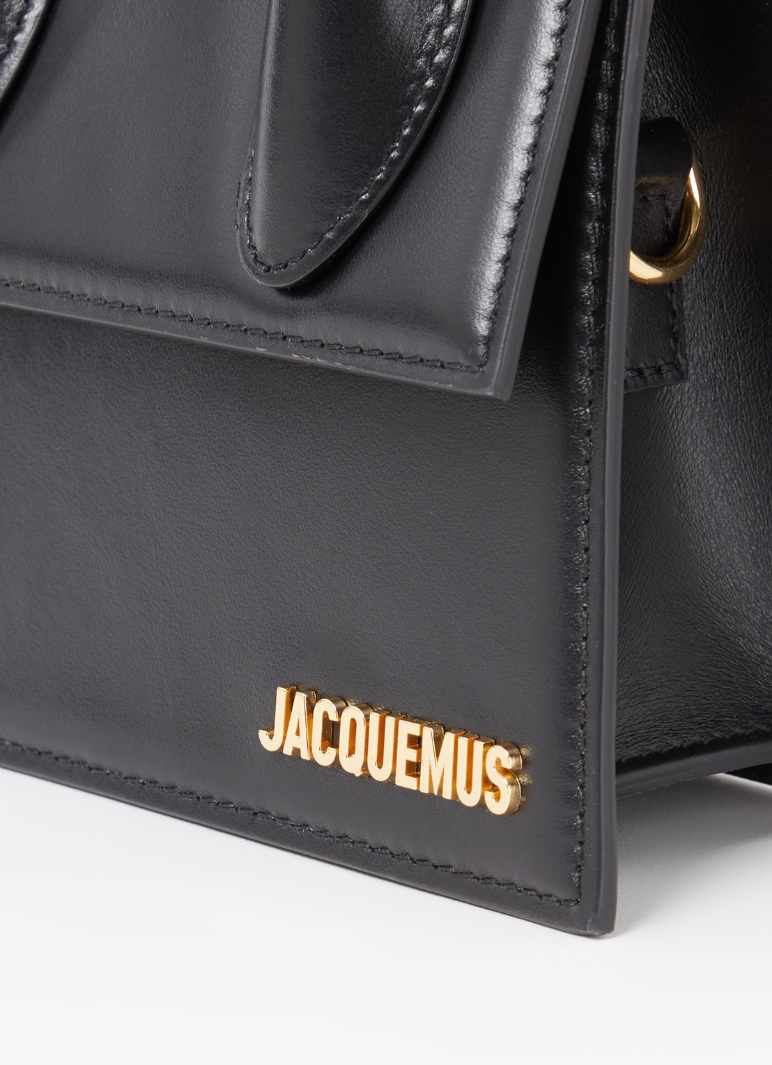 Jacquemus Le Chiquito Noeud handtas van leer - detail 7 goud
