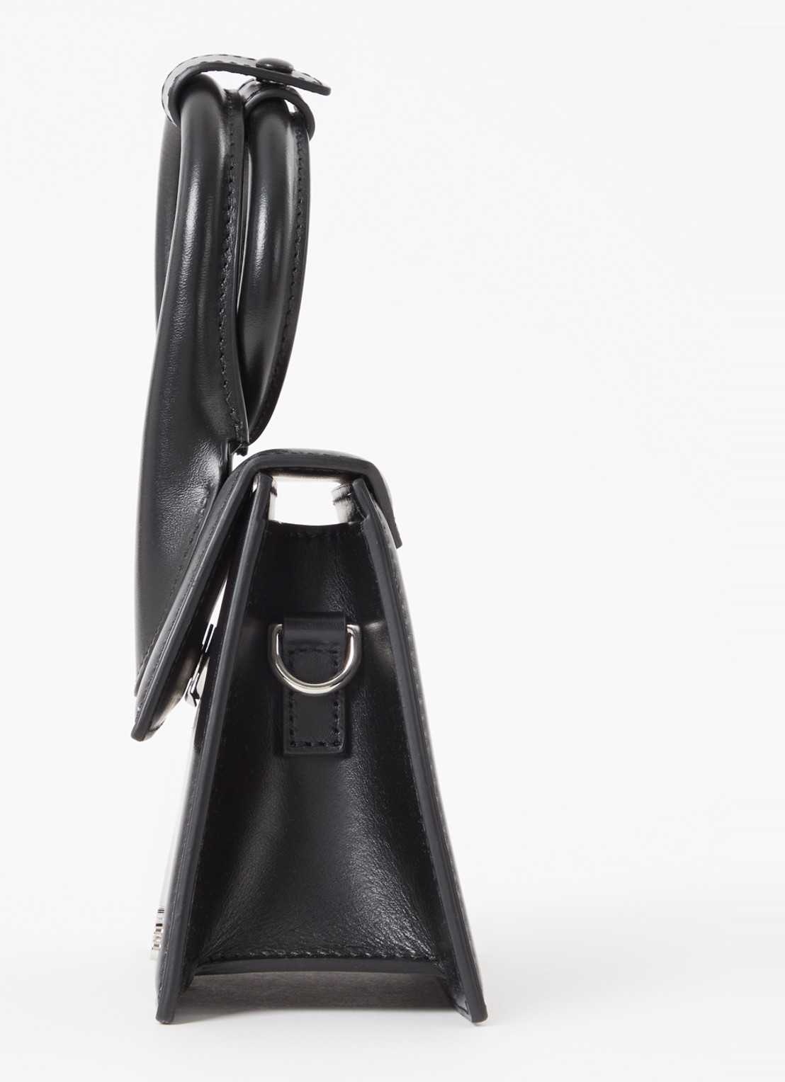 Jacquemus Le Chiquito Noeud handtas van leer - detail 3 zwart