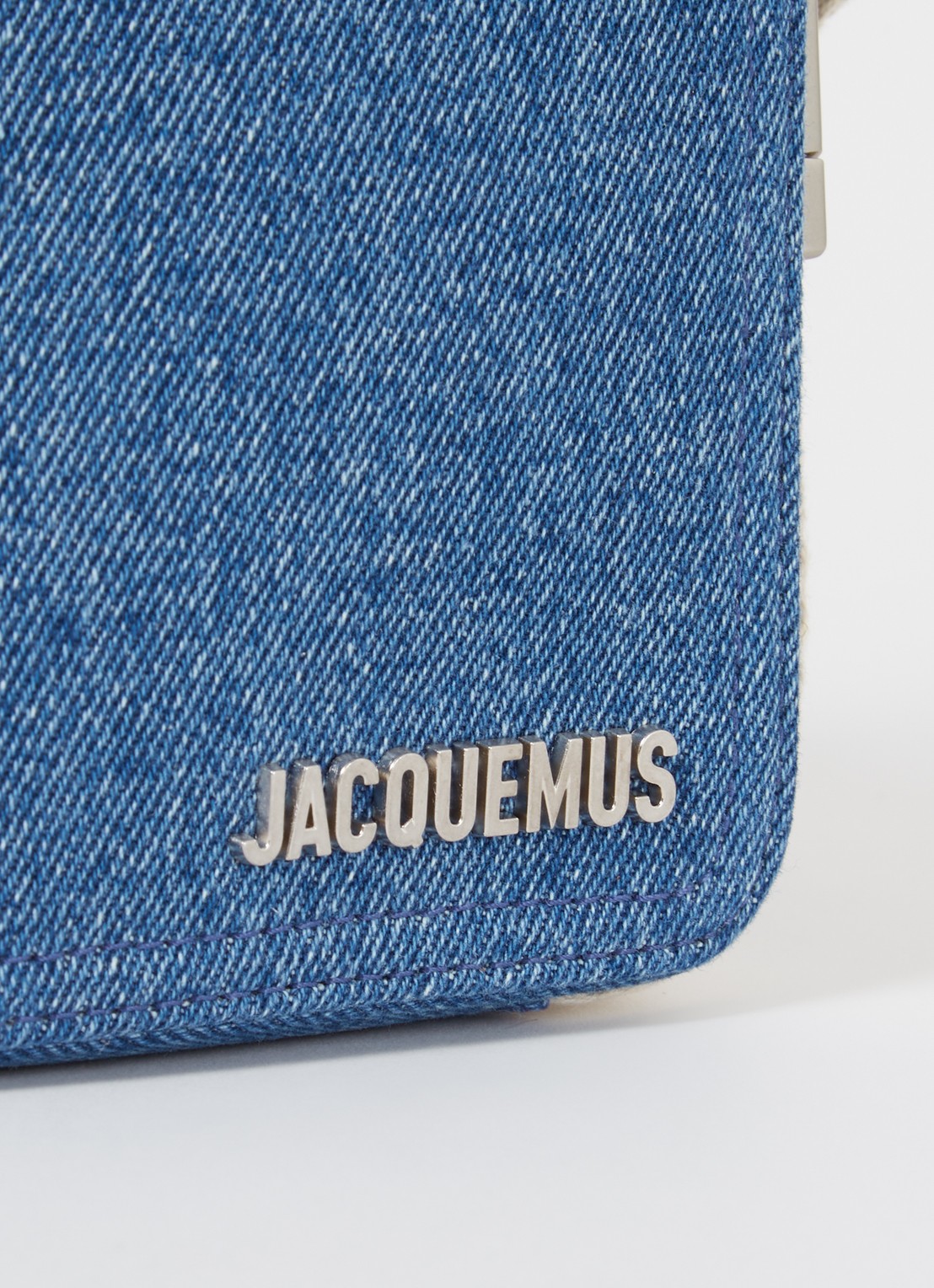Jacquemus Le Cuerda Vertical crossbodytas van denim - detail 6 indigo
