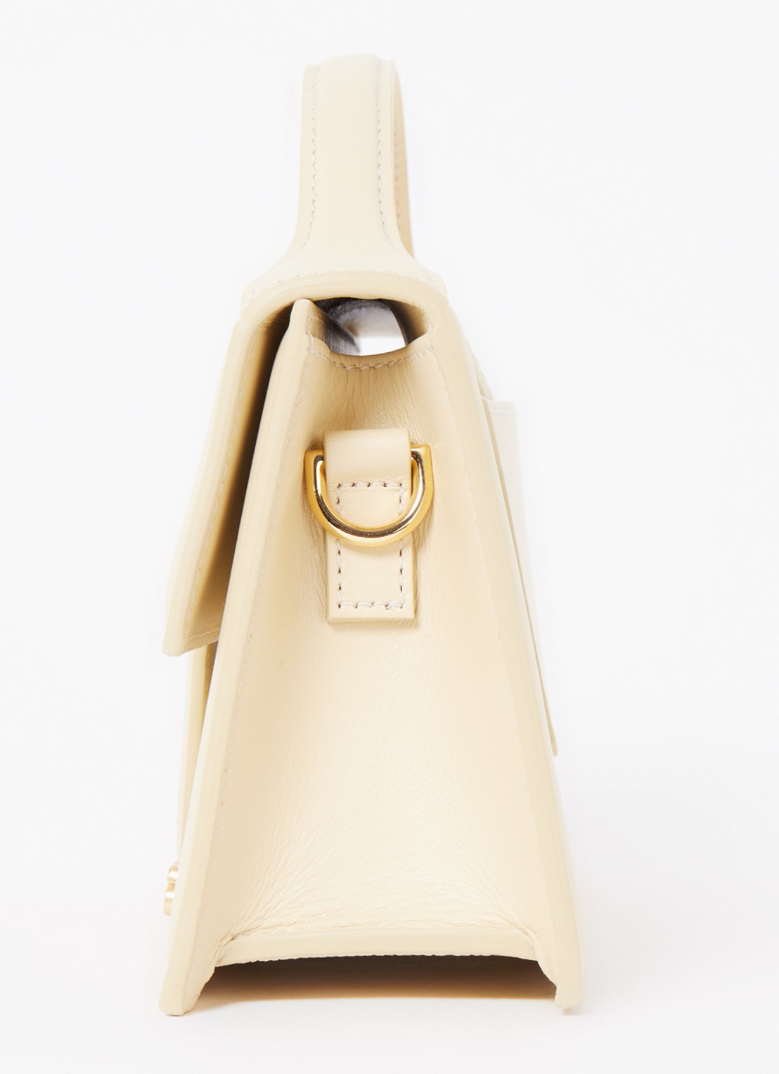 Jacquemus Le Grand Bambino handtas van leer met afneembare schouderriem - detail 3 ivoor