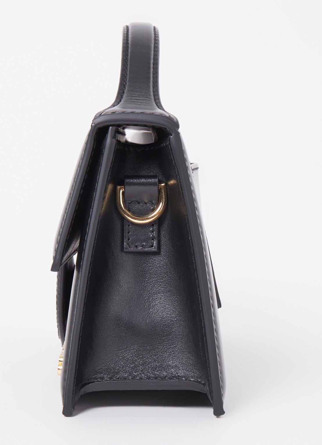 Jacquemus Le Grand Bambino handtas van leer met afneembare schouderriem - detail 6 zwart