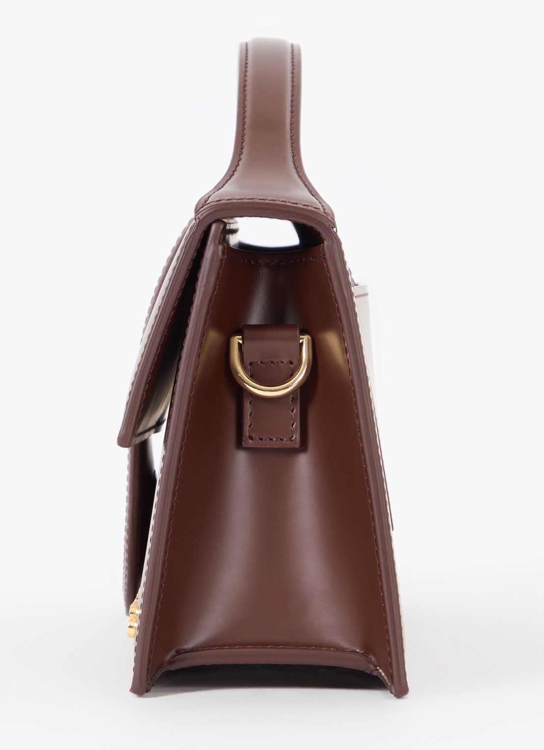 Jacquemus Le Grand Bambino handtas van leer met afneembare schouderriem - detail 2 bruin