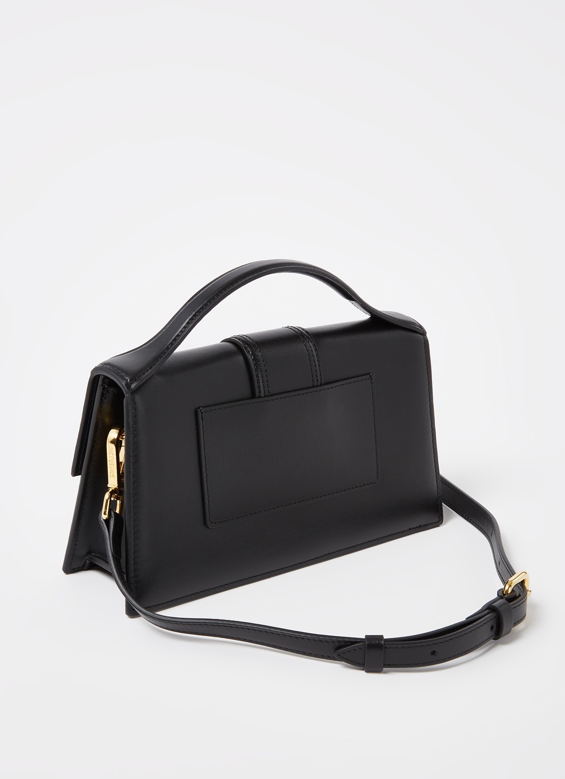 Jacquemus Le Grand Bambino handtas van leer - achterkant 4 zwart