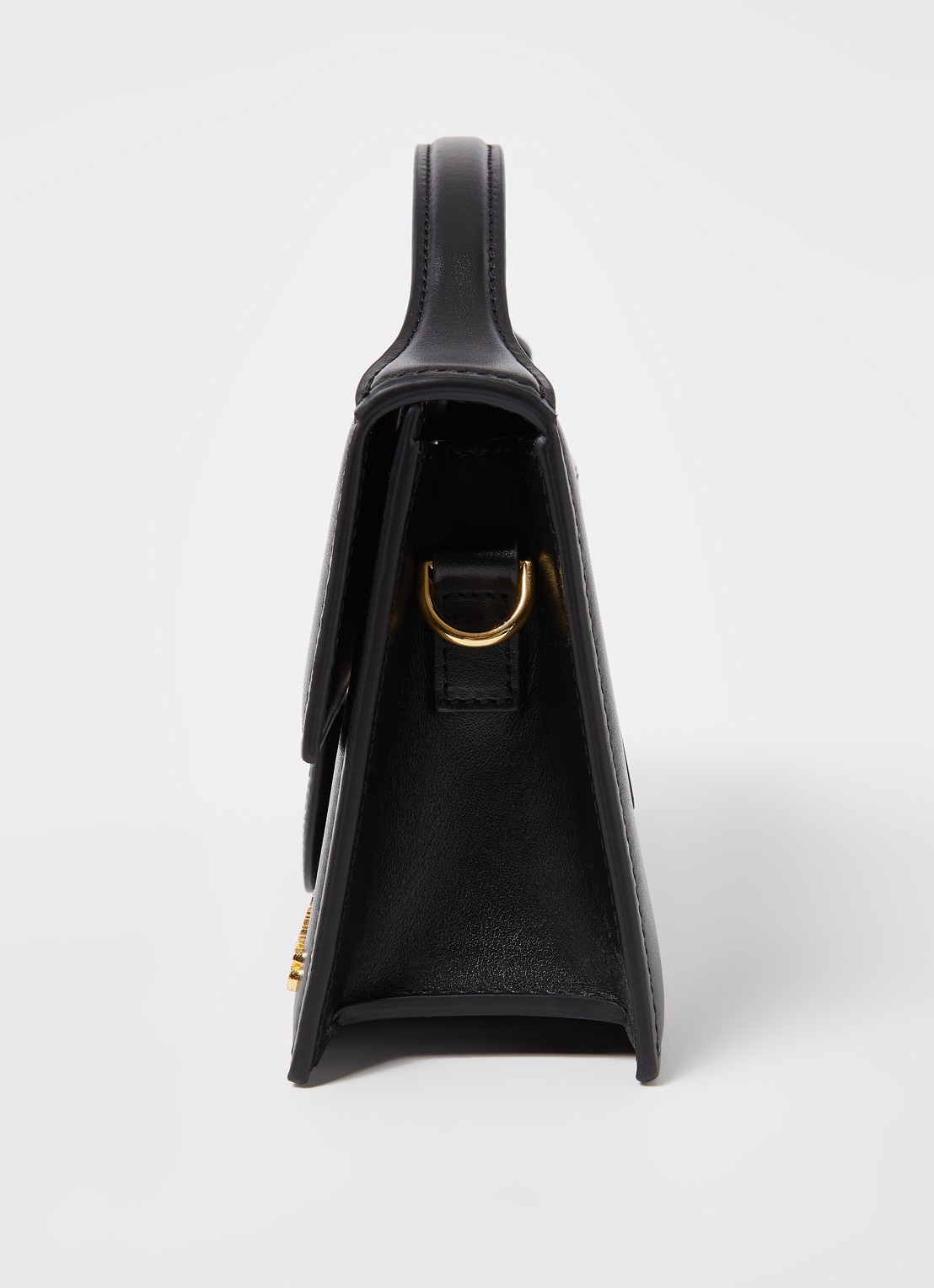 Jacquemus Le Grand Bambino handtas van leer - detail 6 zwart