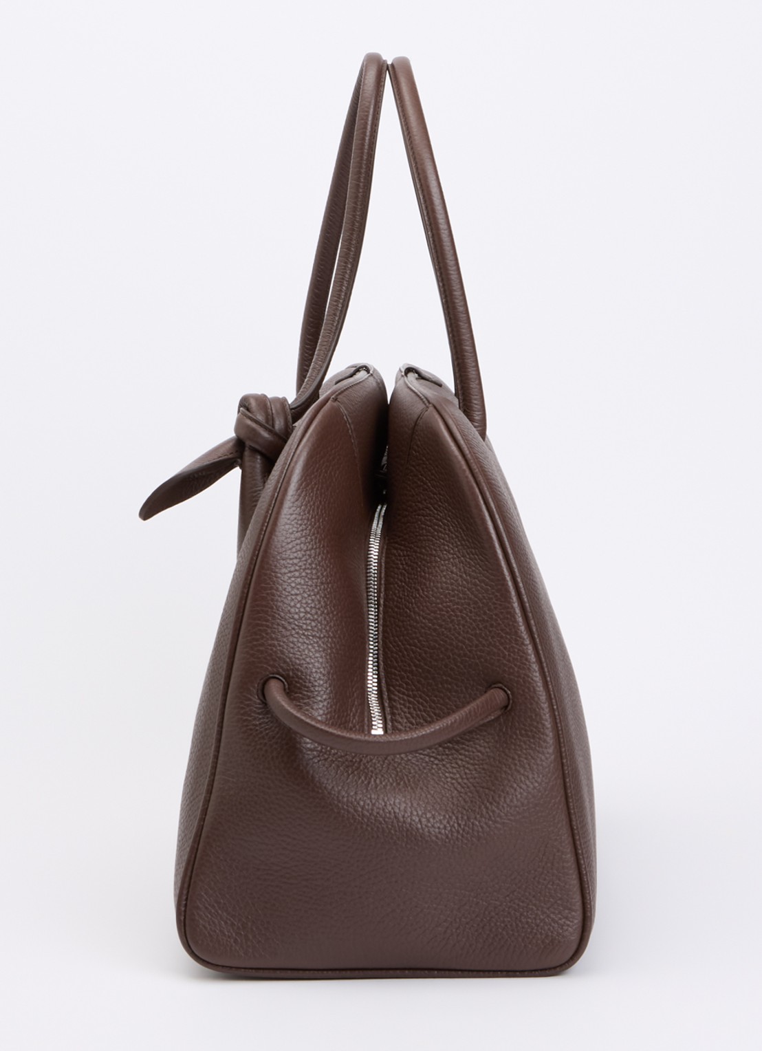 Jacquemus Le Grand Turismo schoudertas van kalfsleer - detail 5 donkerbruin