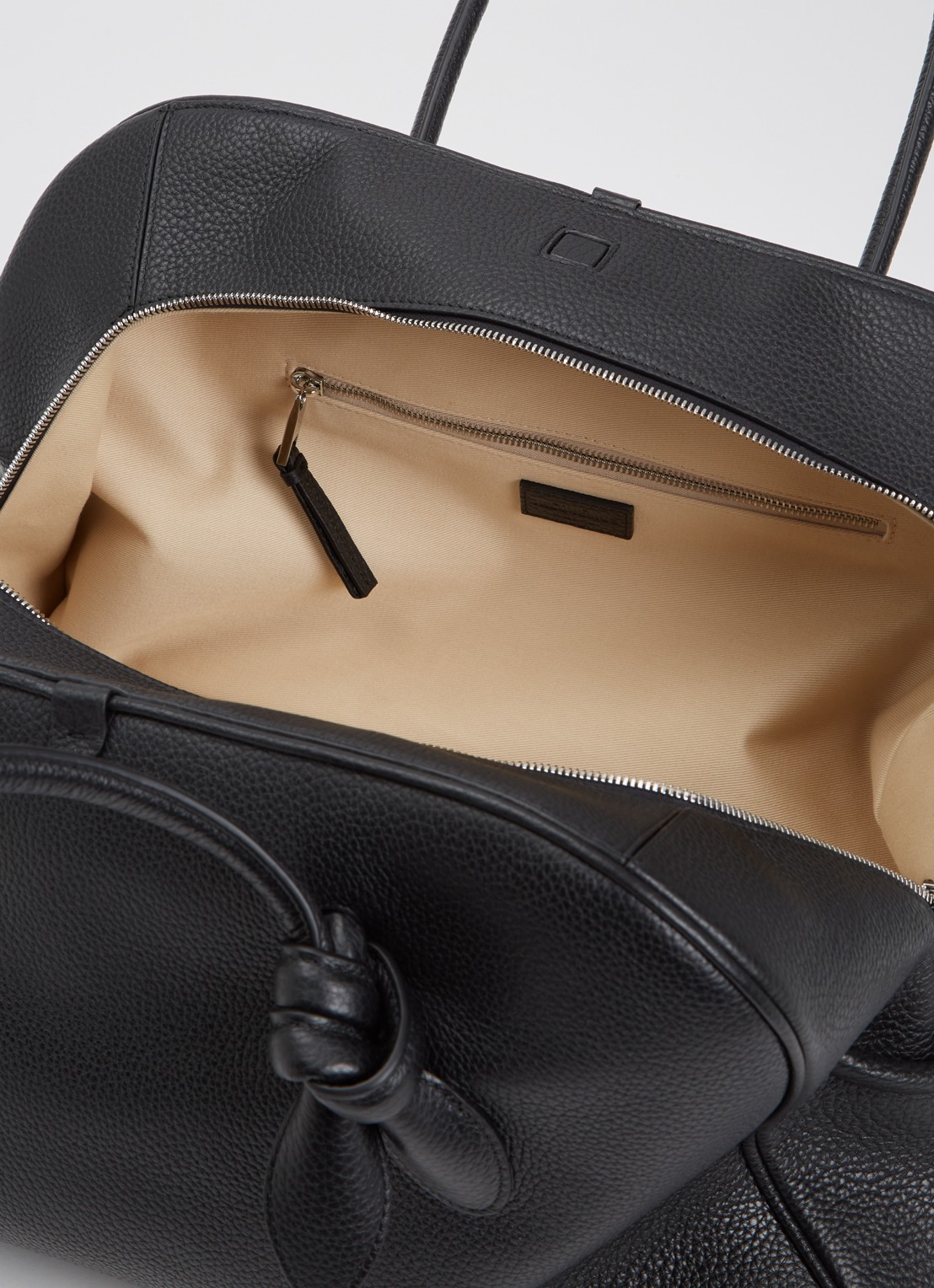 Jacquemus Le Grand Turismo schoudertas van kalfsleer - detail 2 zwart