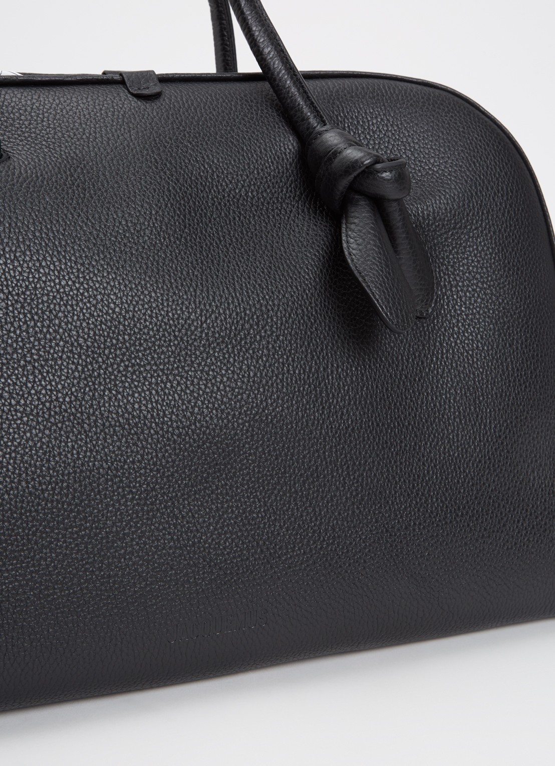 Jacquemus Le Grand Turismo schoudertas van kalfsleer - detail 4 zwart