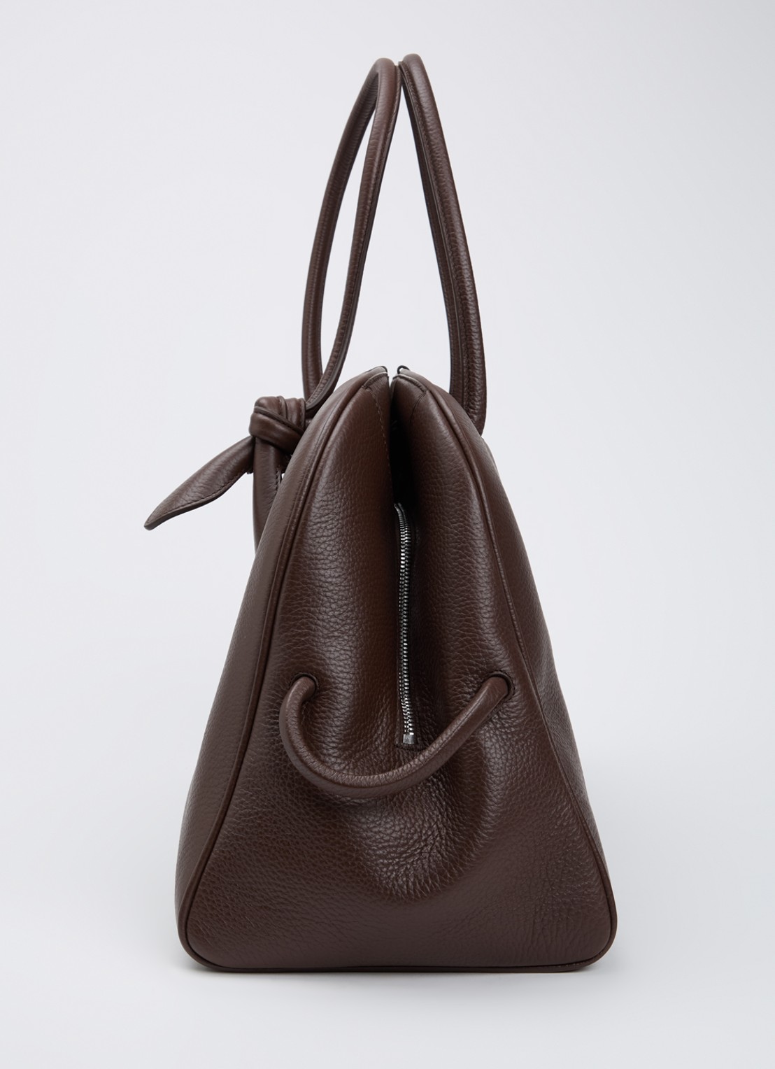 Jacquemus Le Grand Turismo schoudertas van kalfsleer - detail 3 donkerbruin