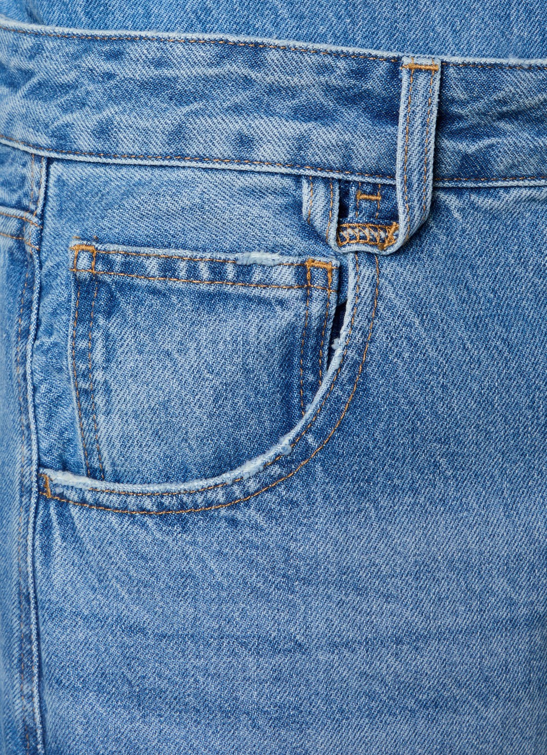 Jacquemus Le Mirada De-Nimes loose fit jeans met medium wassing - detail 6 indigo