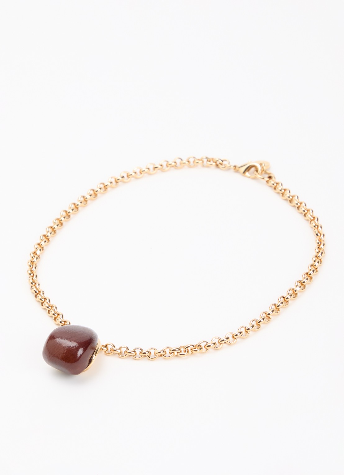 Jacquemus Le Pendant ketting met hanger - detail goud