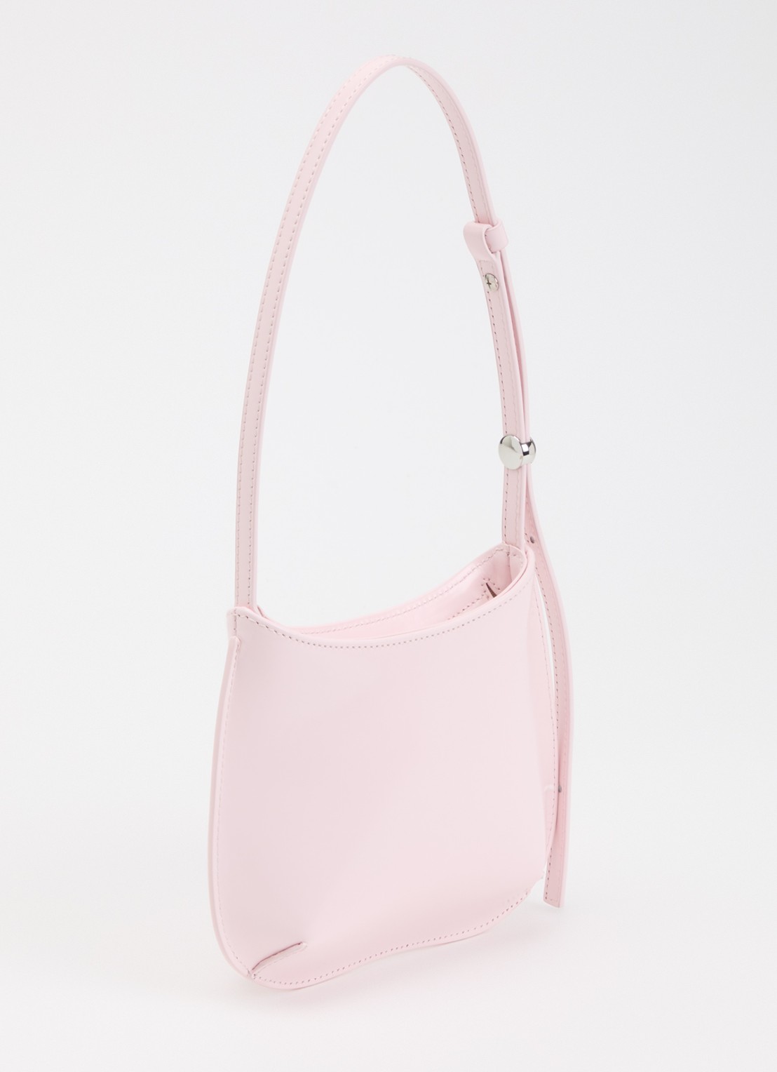 Jacquemus Le Petit Bisou schoudertas van leer  - achterkant lichtroze