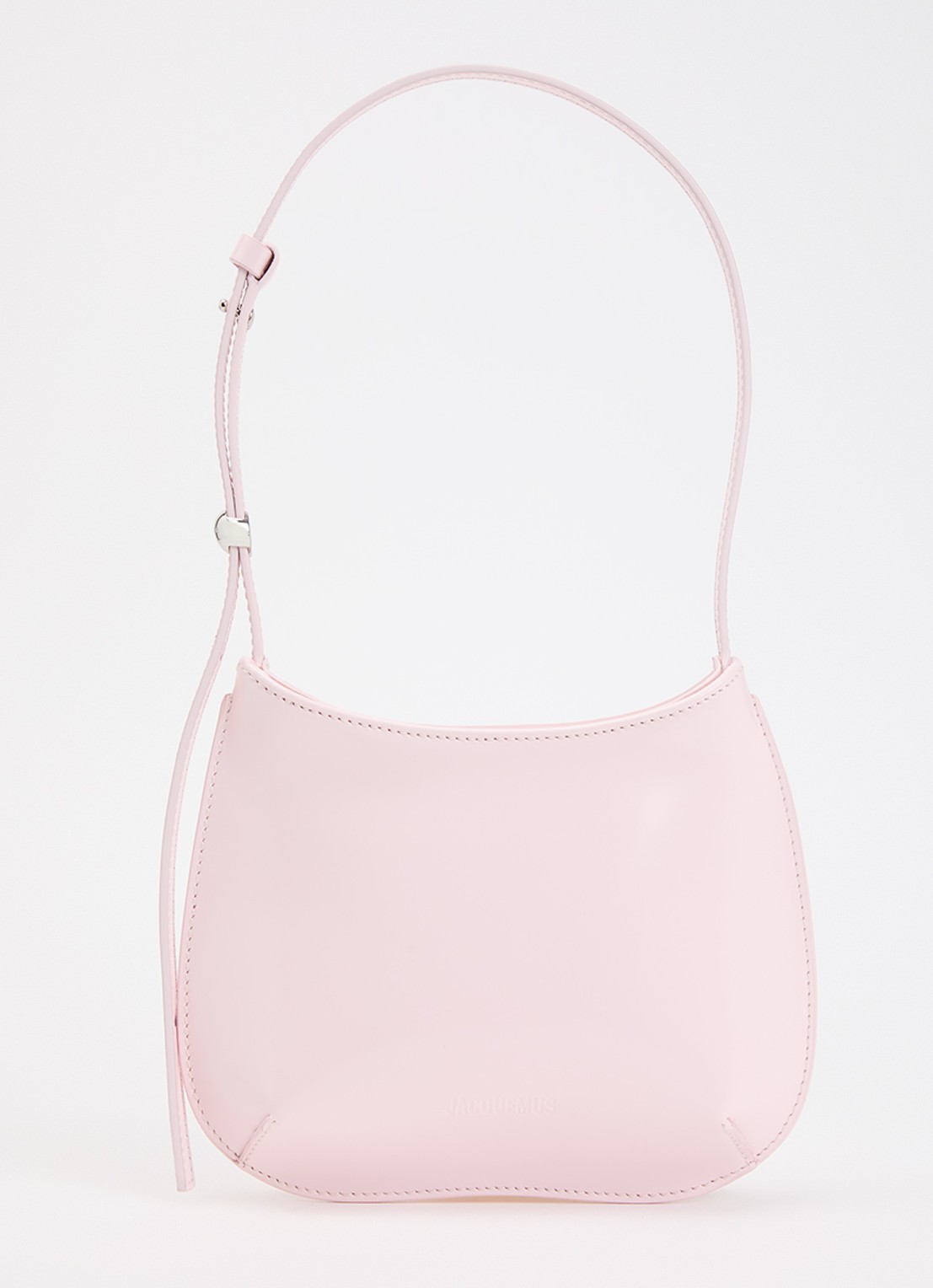 Jacquemus Le Petit Bisou schoudertas van leer  - voorkant 2 lichtroze