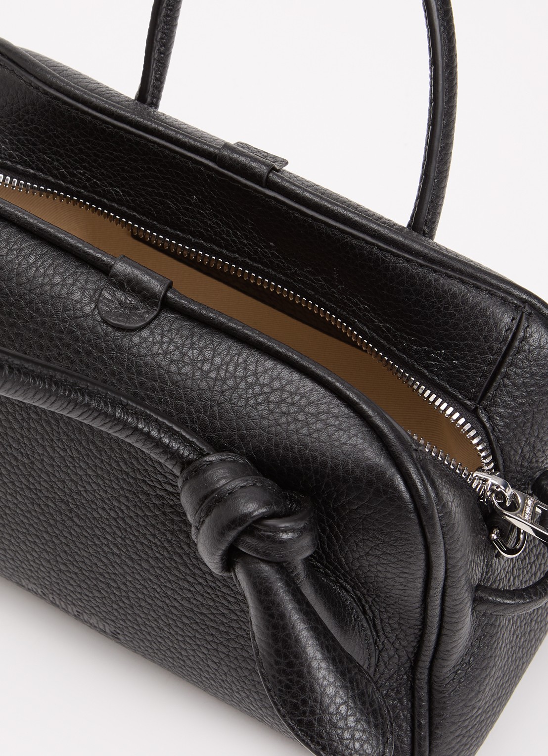 Jacquemus Le Petit Turismo handtas van leer met afneembare schouderriem - detail 2 zwart