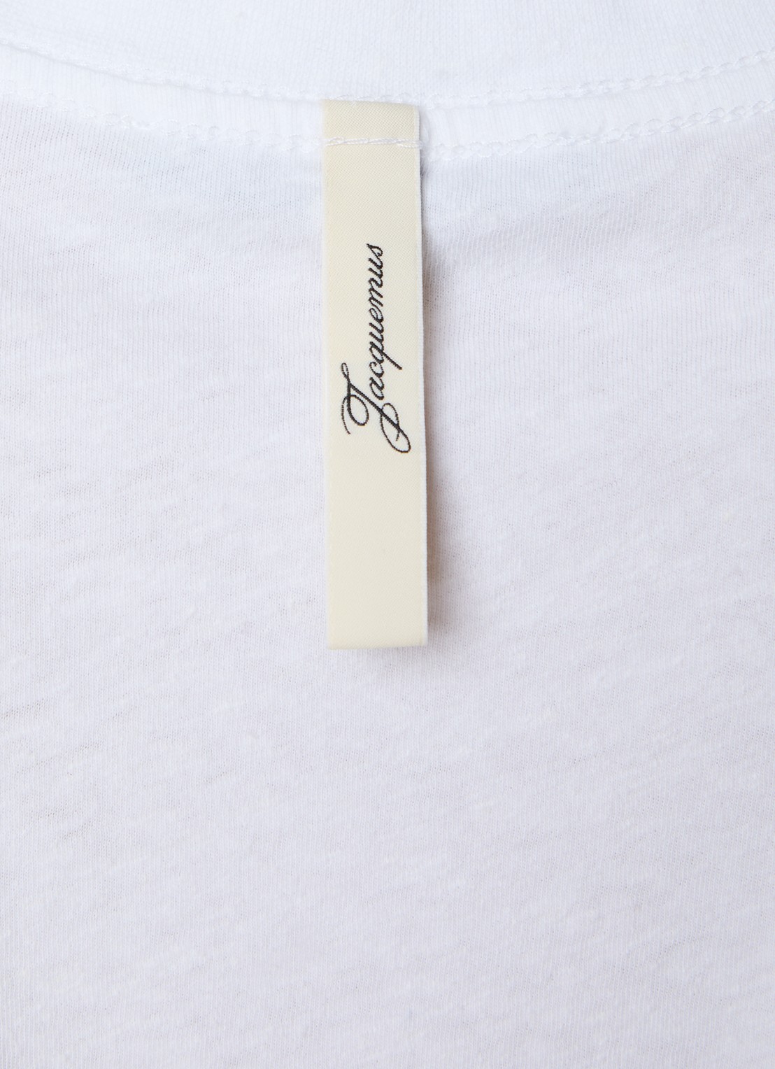 Jacquemus Le T-shirt met logoprint - detail 2 wit