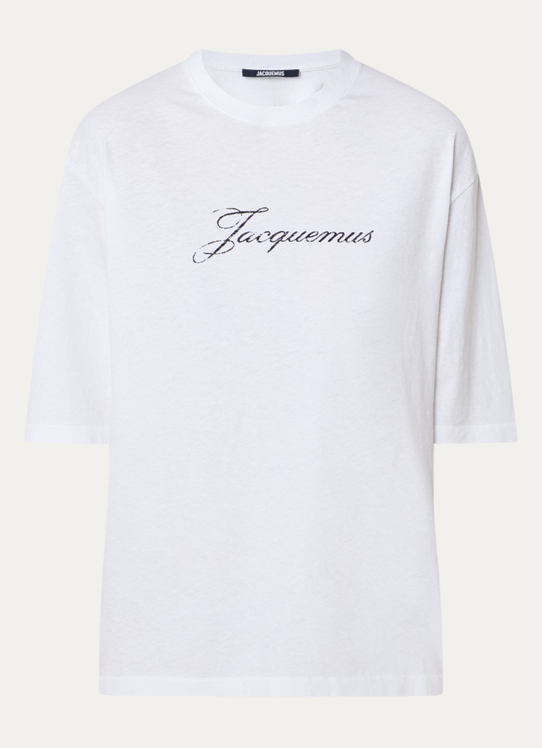 Jacquemus Le T-shirt met logoprint - voorkant 3 wit