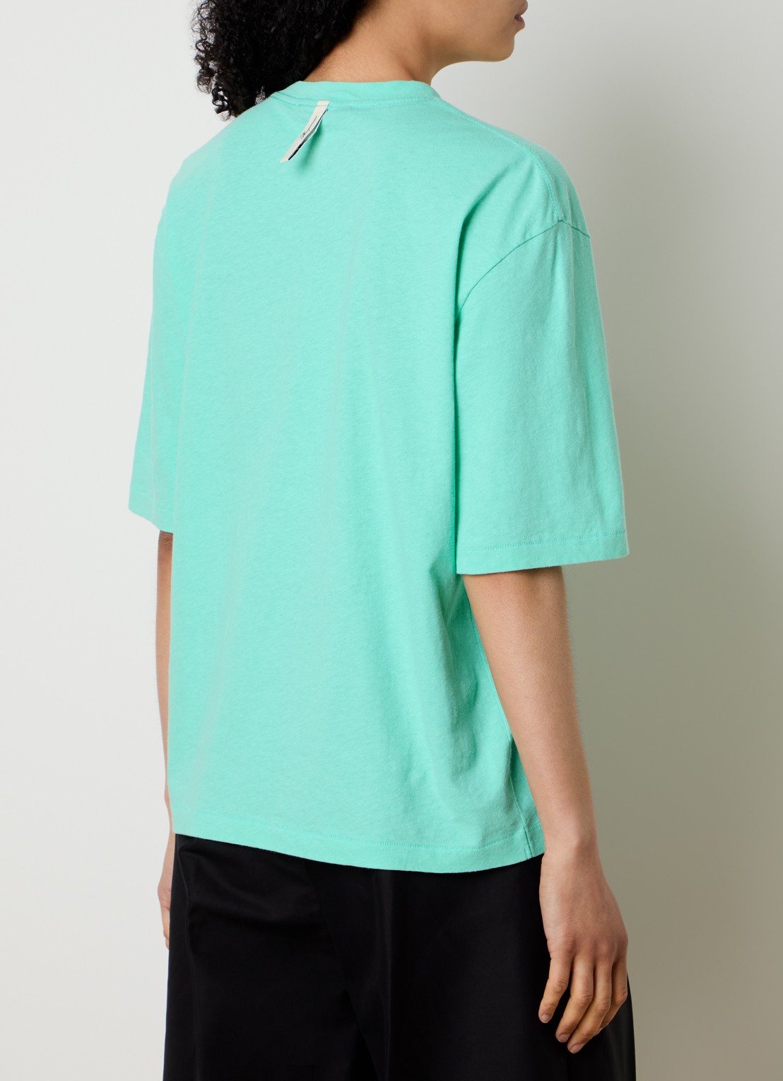 Jacquemus Le T-shirt met logoprint - achterkant mint