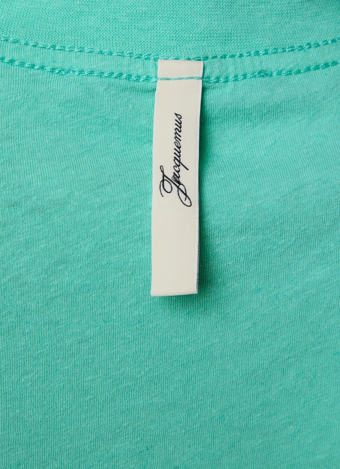 Jacquemus Le T-shirt met logoprint - detail 5 mint