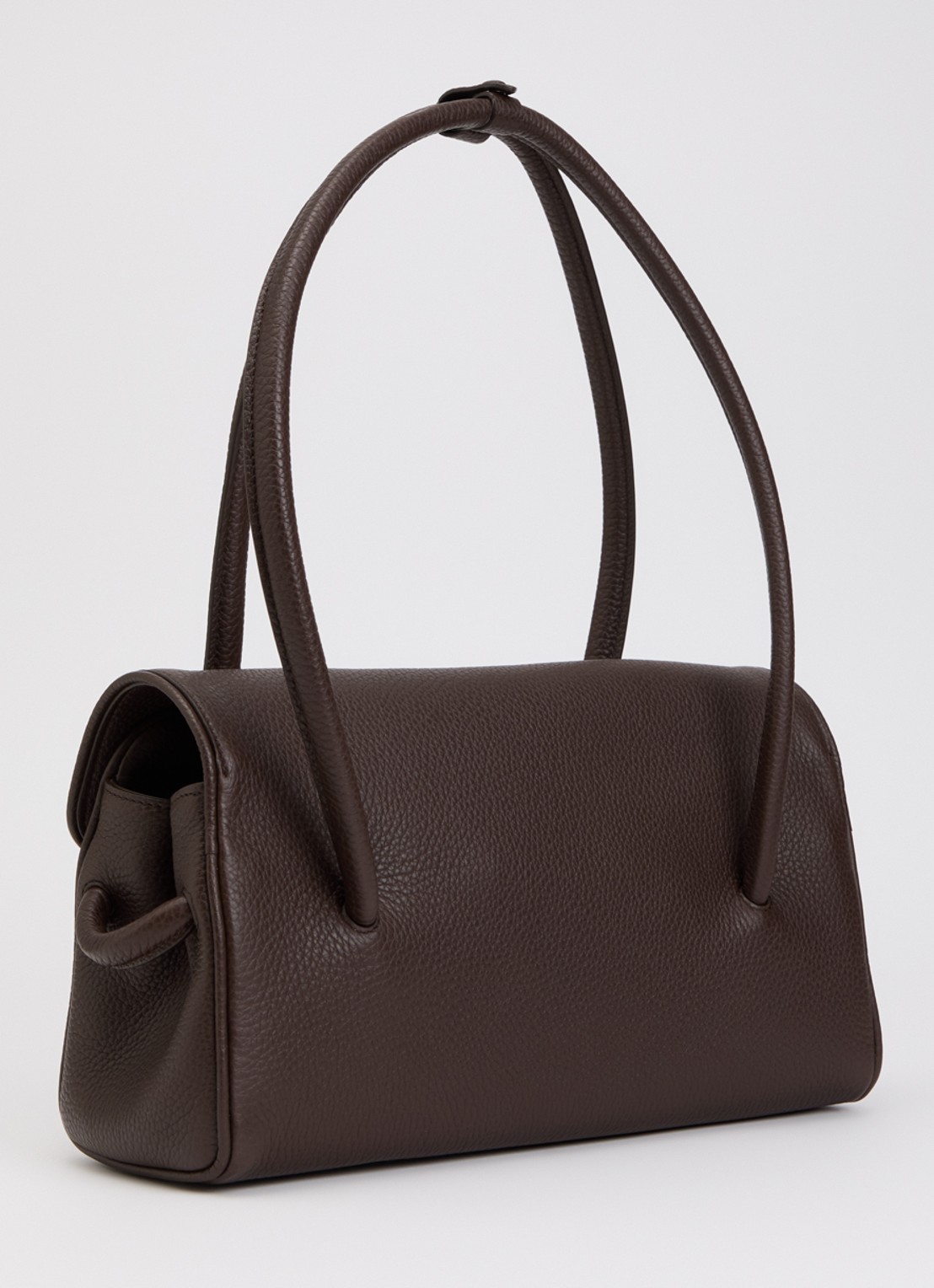 Jacquemus Le Turismo Long handtas van kalfsleer - achterkant 6 donkerbruin