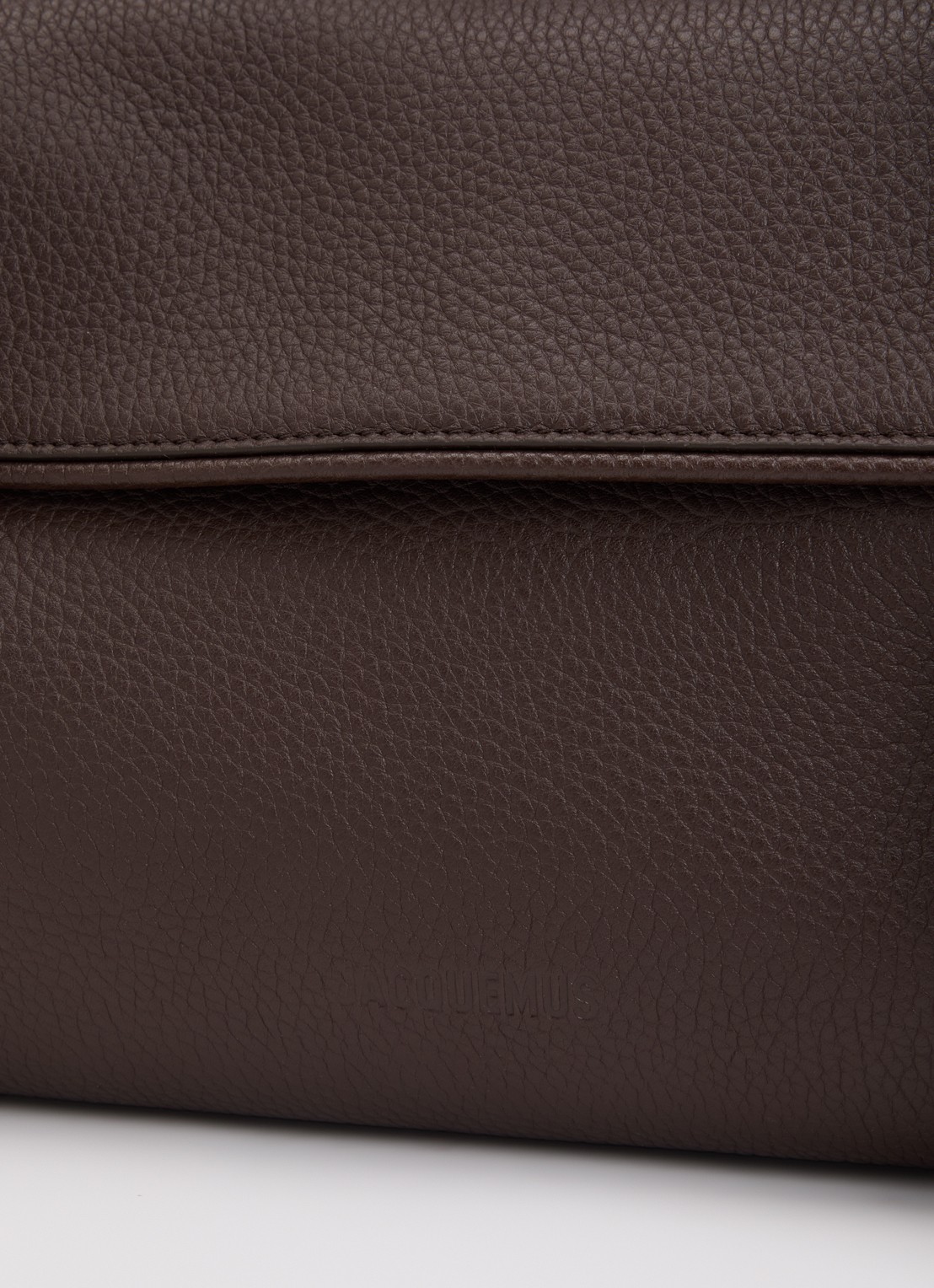 Jacquemus Le Turismo Long handtas van kalfsleer - detail 4 donkerbruin
