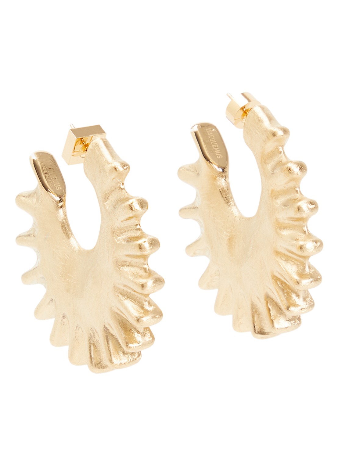 Jacquemus Les Creoles oorstekers - voorkant 3 goud