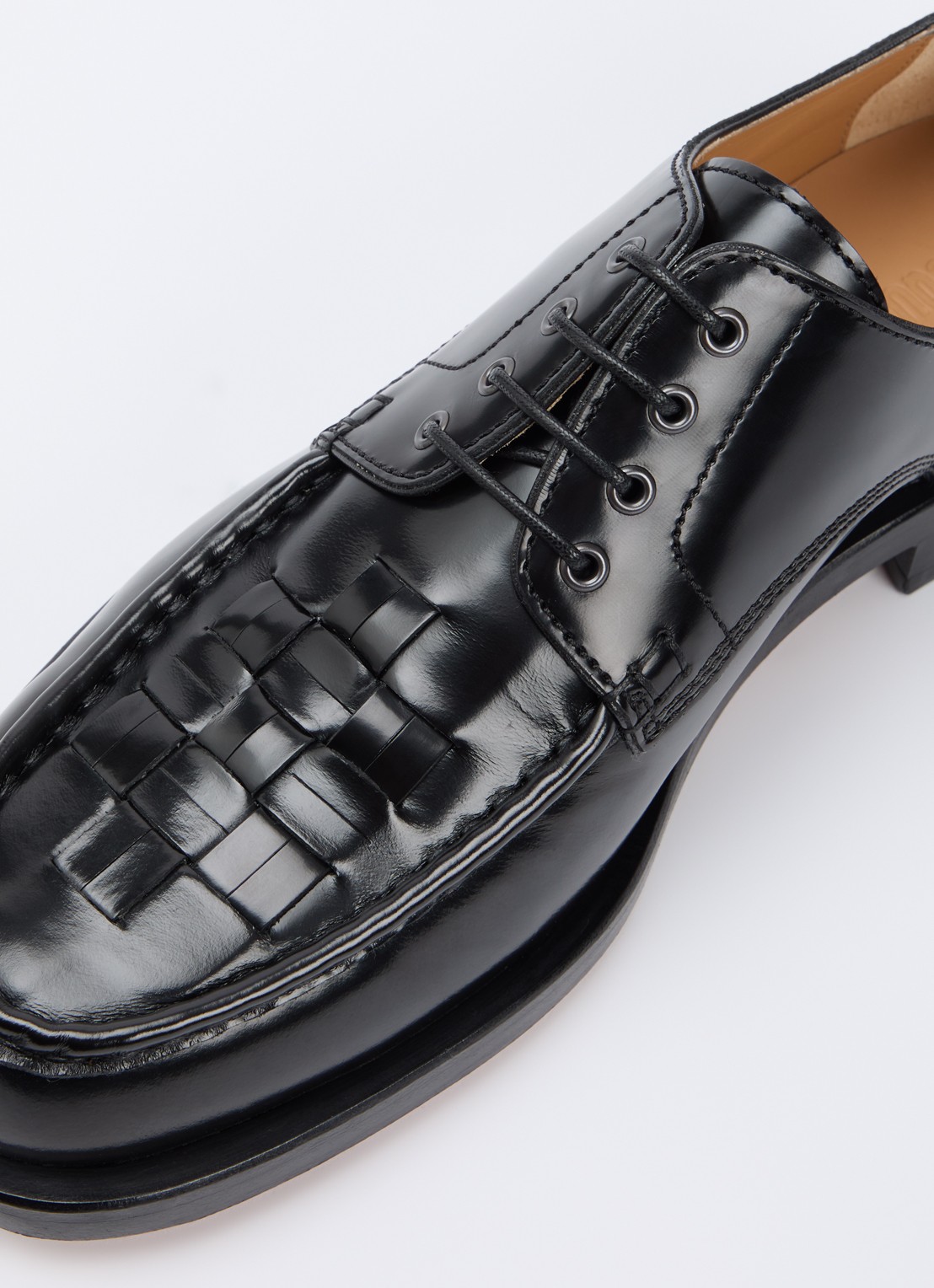 Jacquemus Les Derbies loafer van kalfsleer  - detail 7 zwart