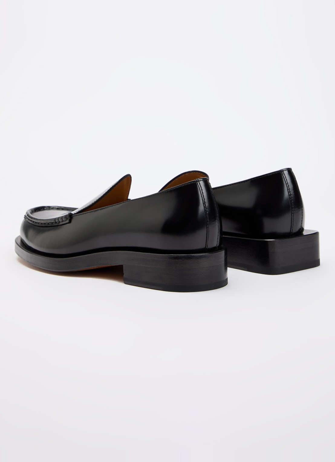 Jacquemus Les Mocassins loafer van leer  - achterkant zwart