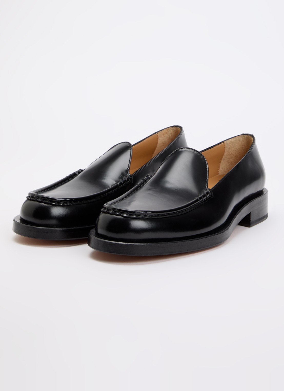 Jacquemus Les Mocassins loafer van leer  - detail 2 zwart