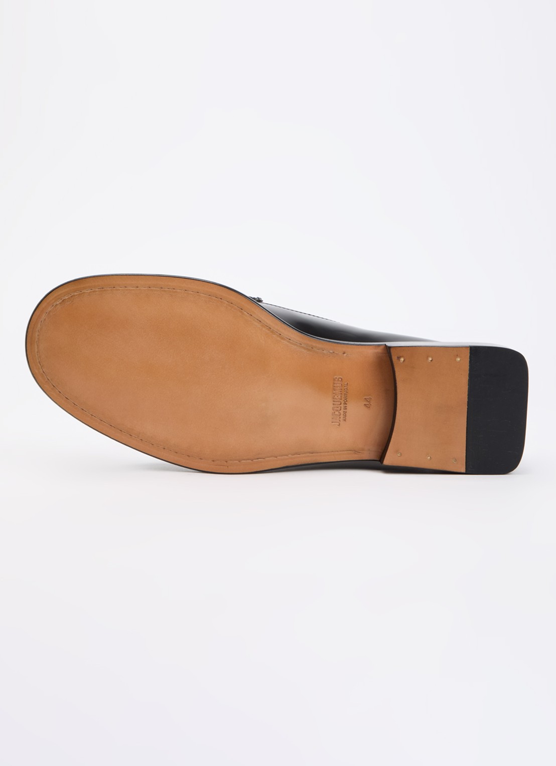 Jacquemus Les Mocassins loafer van leer  - detail 4 zwart