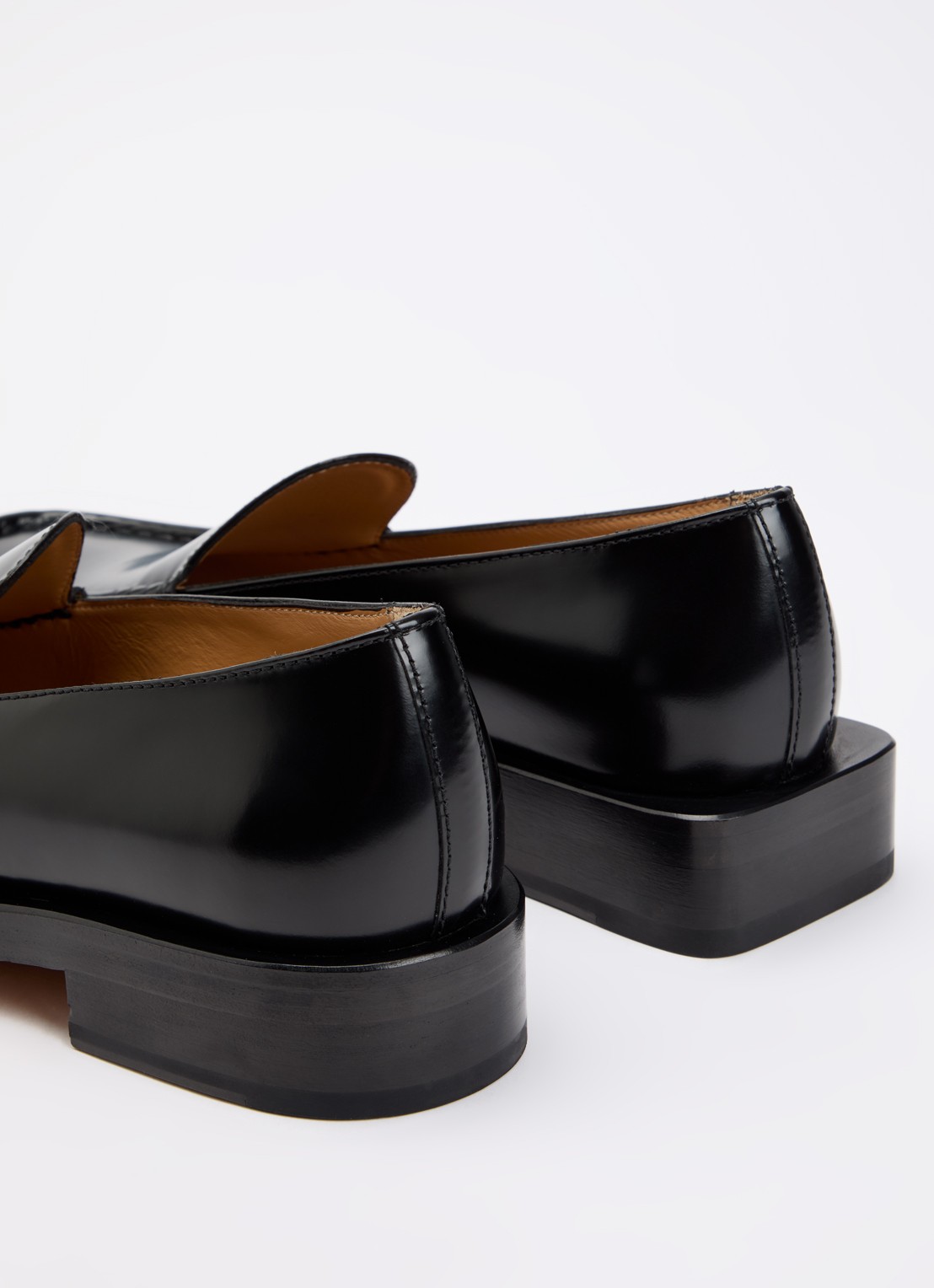 Jacquemus Les Mocassins loafer van leer  - detail 5 zwart