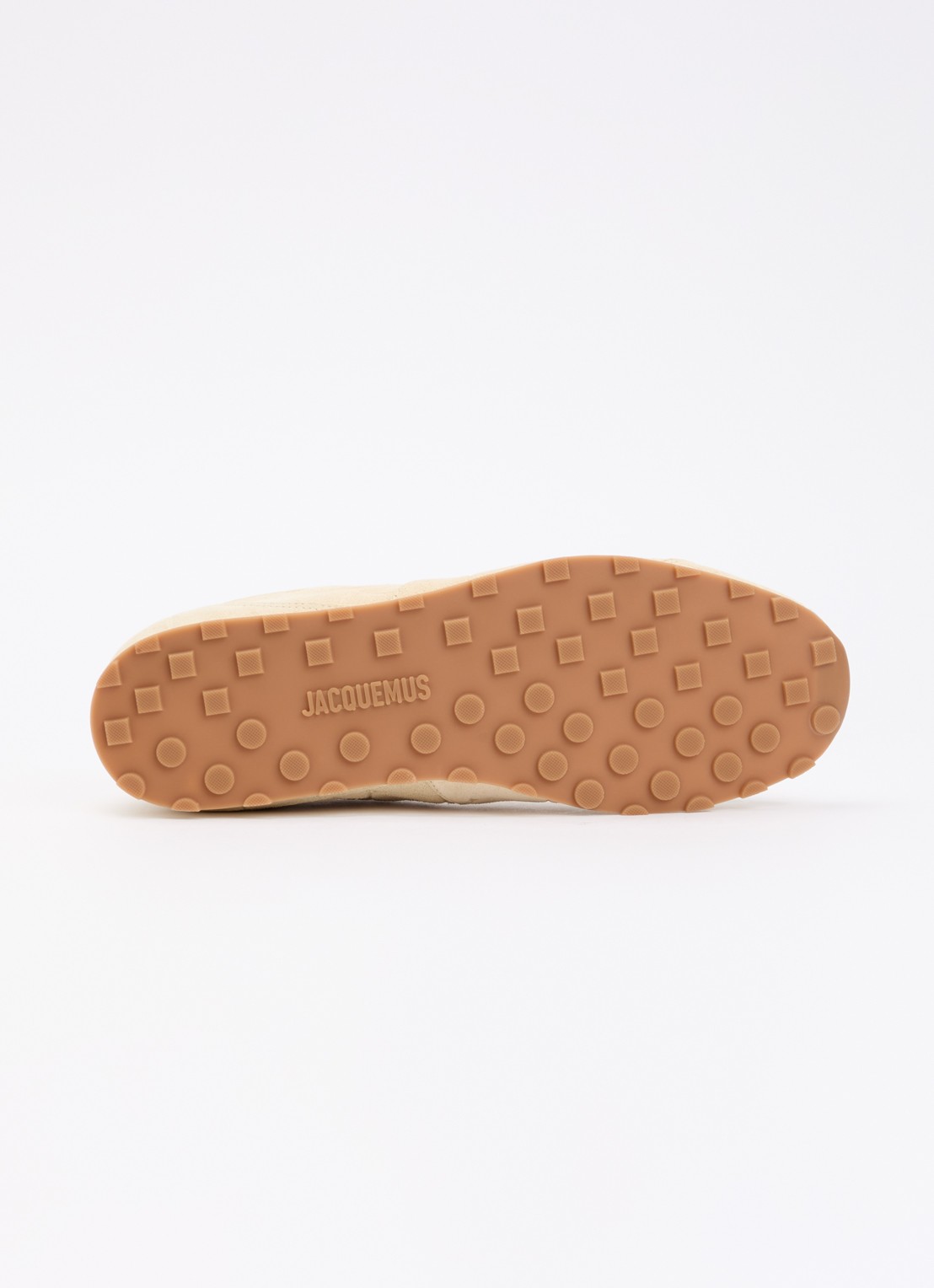 Jacquemus Les Tennis sneaker van kalfssuède met crocostructuur - detail 5 ivoor