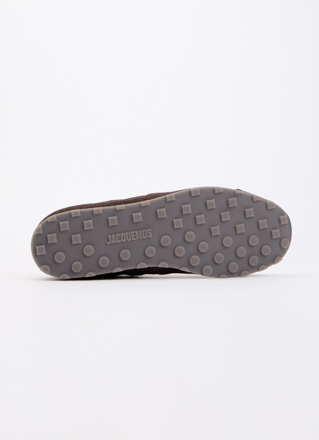 Jacquemus Les Tennis sneaker van kalfssuède  - detail 5 donkerbruin