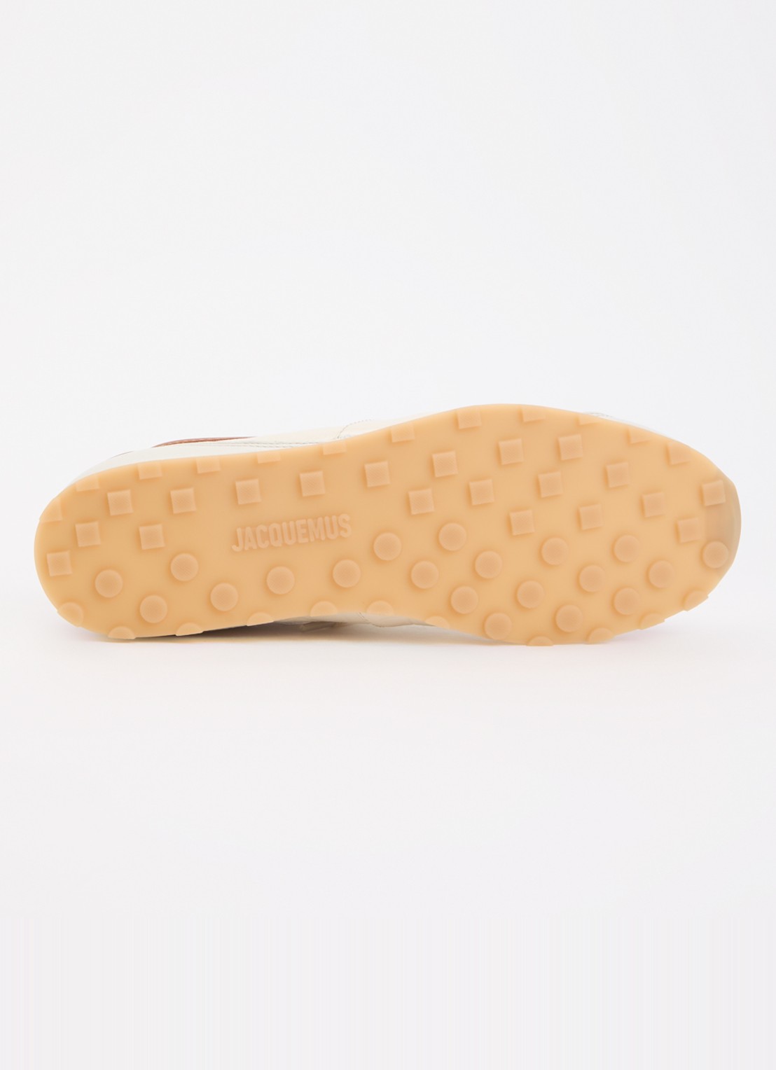 Jacquemus Les Tennis sneaker van leer - detail 4 creme