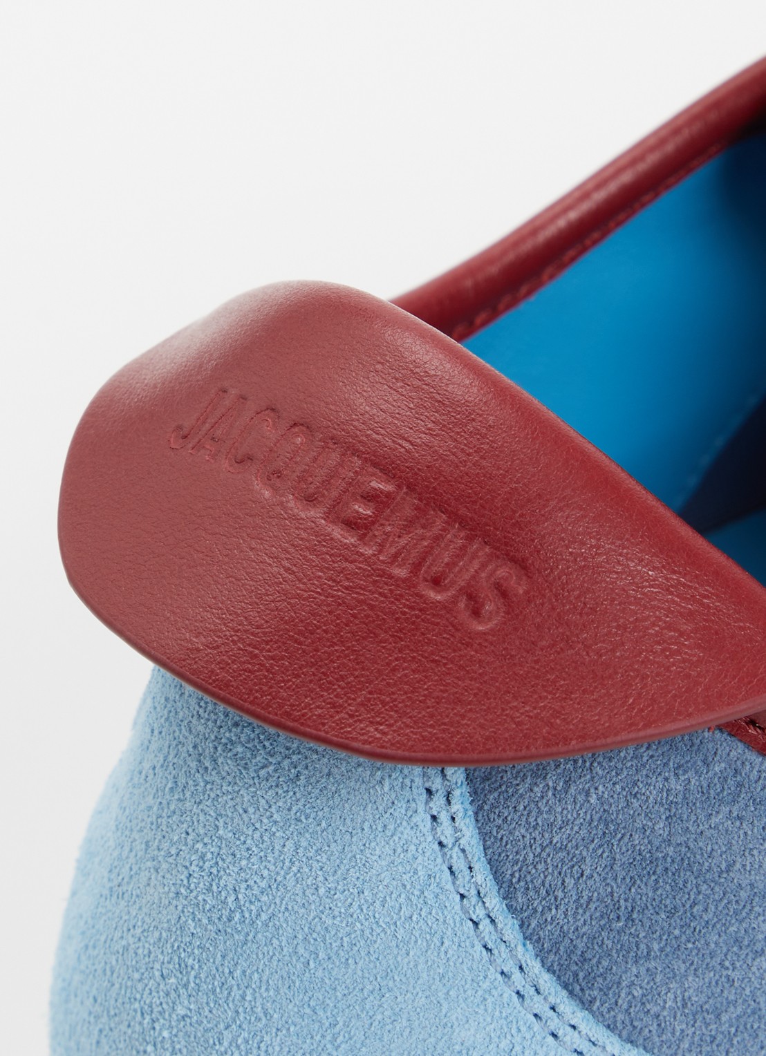 Jacquemus Les Tennis sneaker van suède met details van leer  - detail 5 blauw