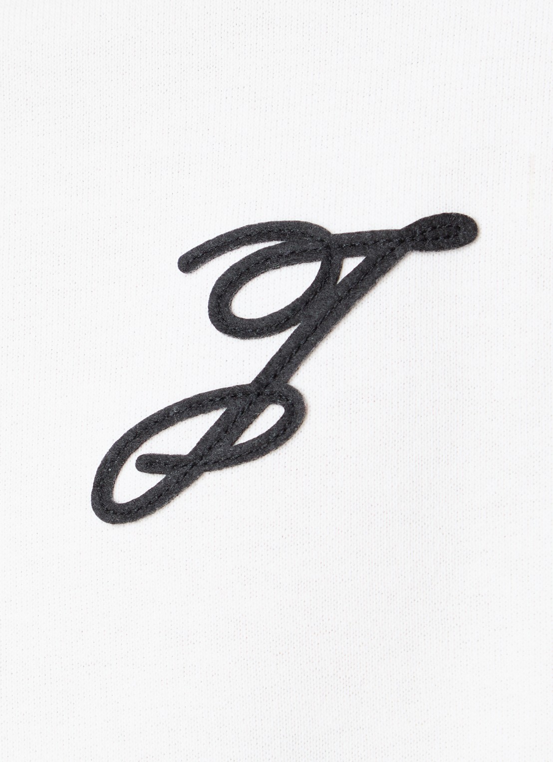 Jacquemus Letro T-shirt met logoborduring - detail 2 gebroken wit