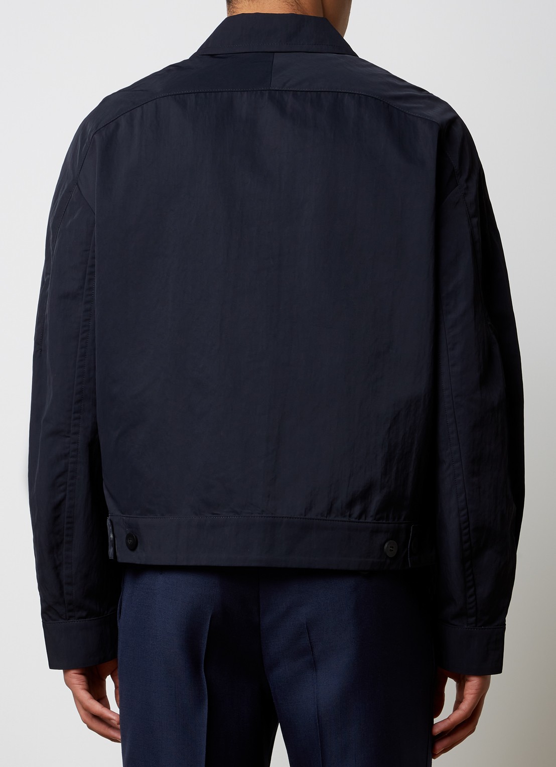 Jacquemus Linu jack met borstzak en logo - achterkant 6 zwart