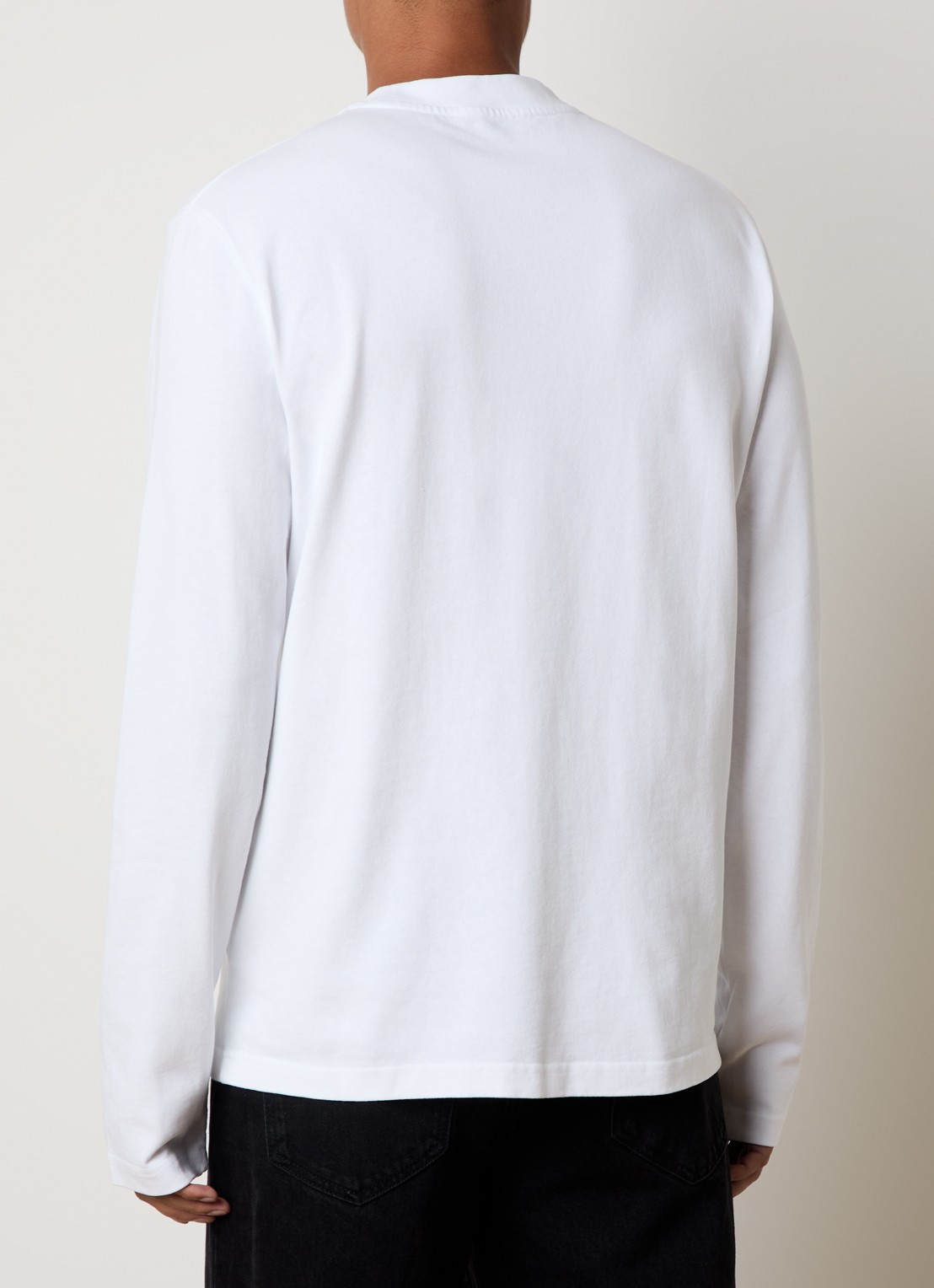 Jacquemus Longsleeve met logo - achterkant 3 wit