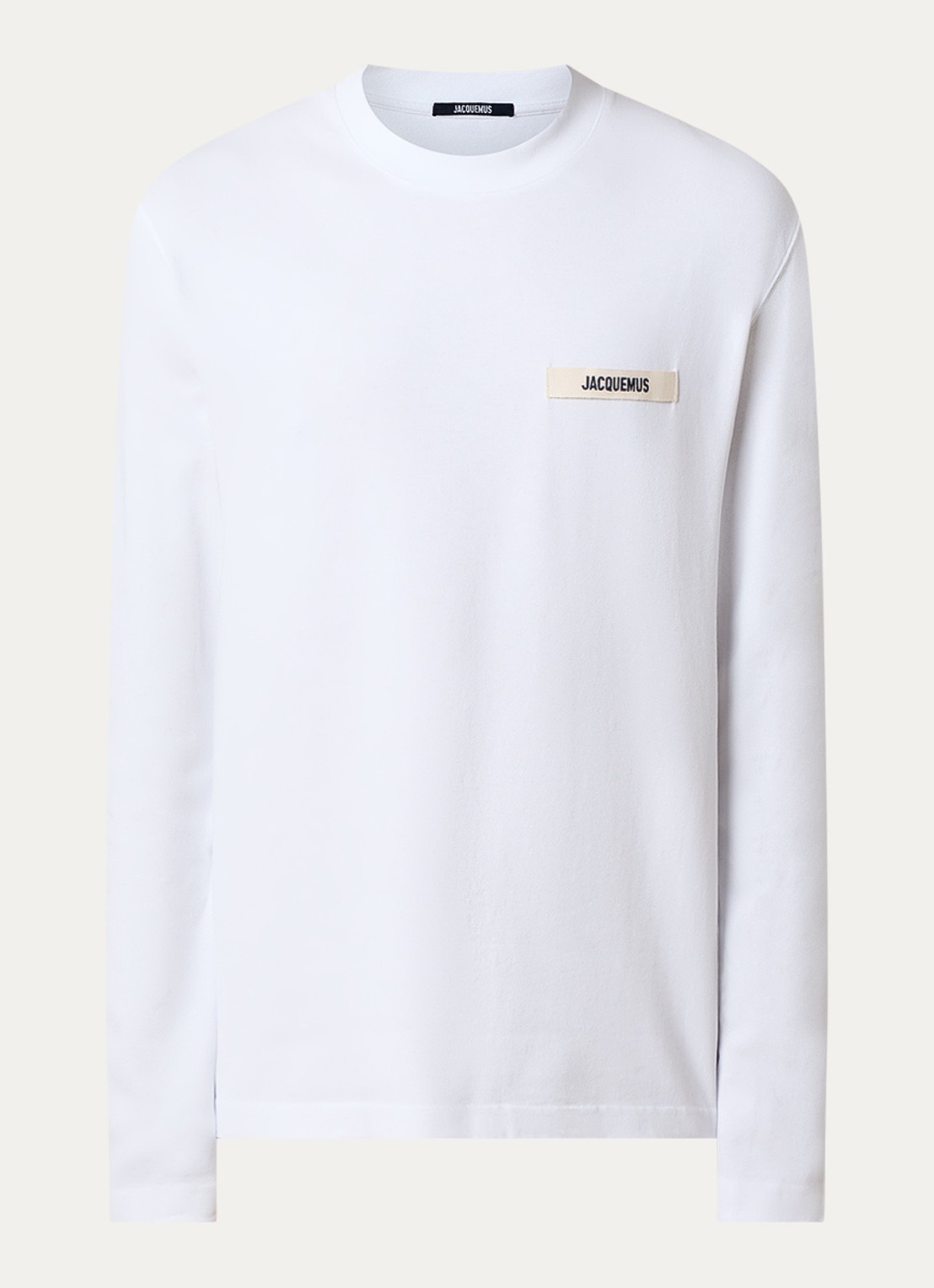 Jacquemus Longsleeve met logo - voorkant wit