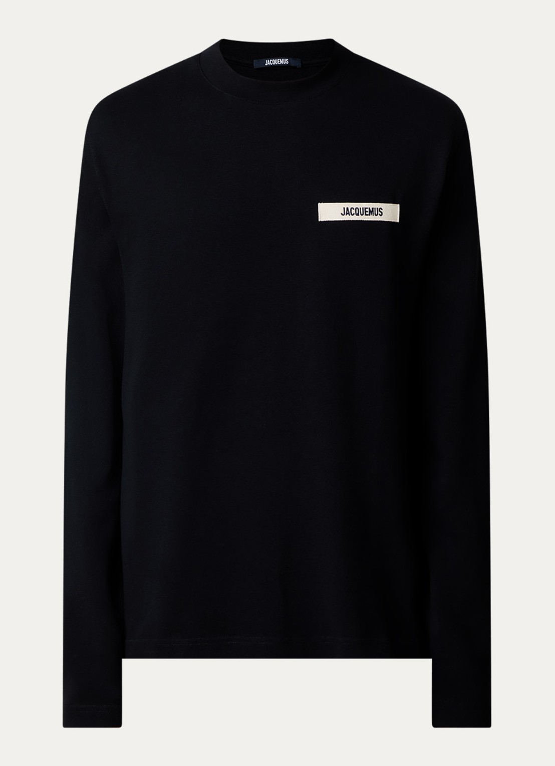 Jacquemus Longsleeve met logo - voorkant 4 zwart