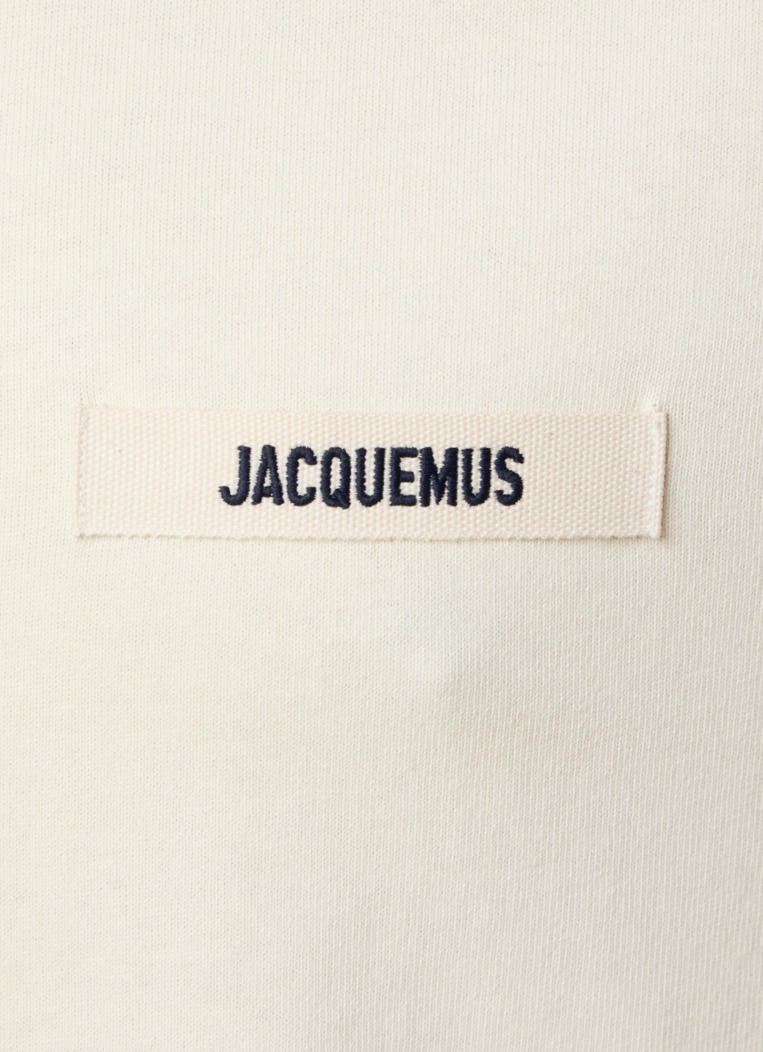 Jacquemus Longsleeve met logo - detail 4 lichtgeel