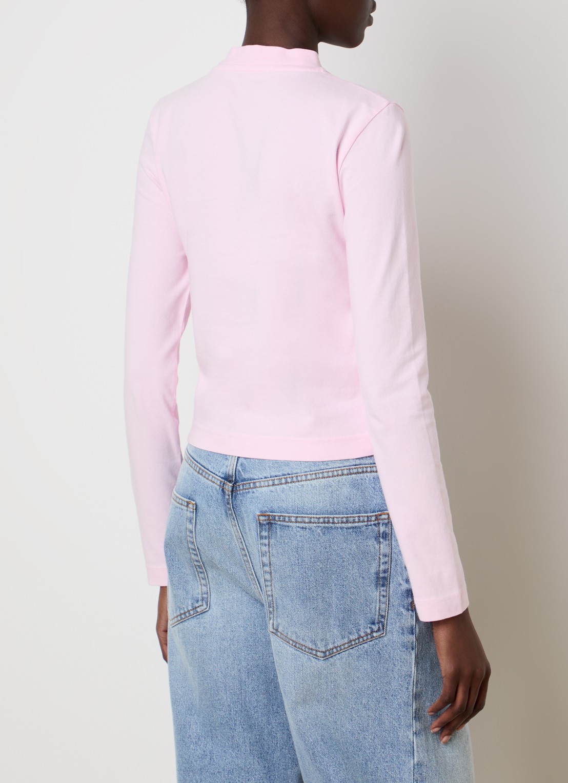 Jacquemus Longsleeve met logo - achterkant roze