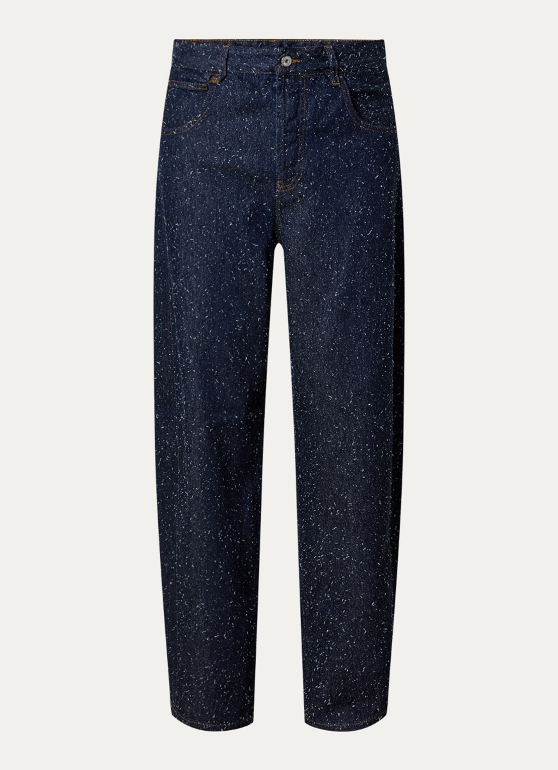 Jacquemus Loose fit jeans met donkere wassing en destroyed afwerking - voorkant 2 indigo
