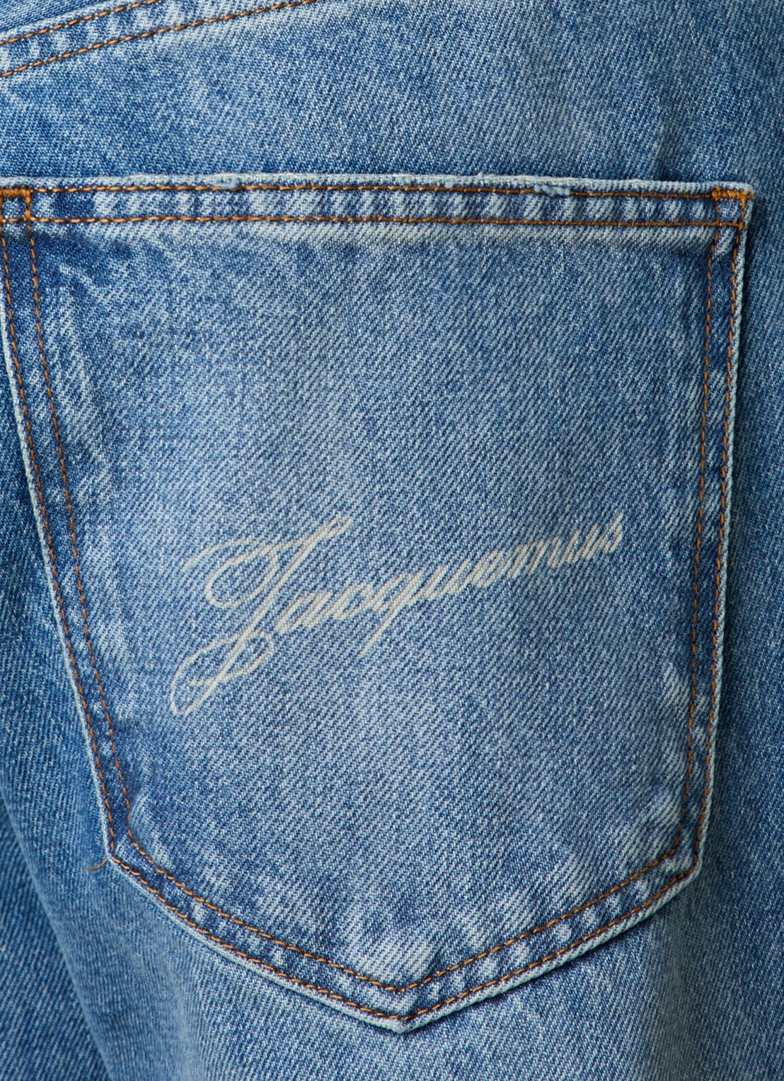 Jacquemus Loose fit jeans met medium wassing en steekzakken - detail 6 indigo